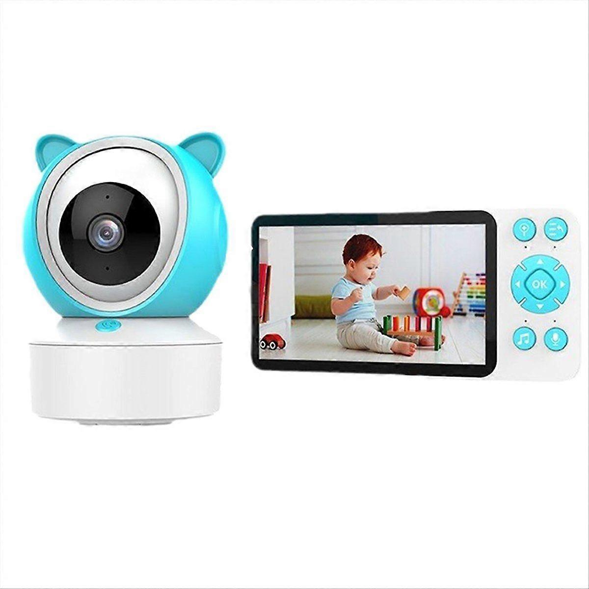 Baby Monitor 5-Inch IPS HD Screen Display Tuya Remote Control Two-Way Intercom Indoor Surveillance
