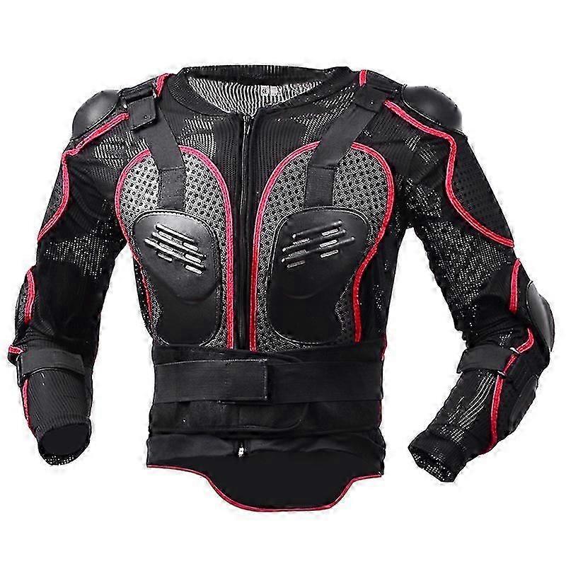 Ydcy Full Body Armor Protective Jackets Street Motocross Protector with Back Protection Men Red M