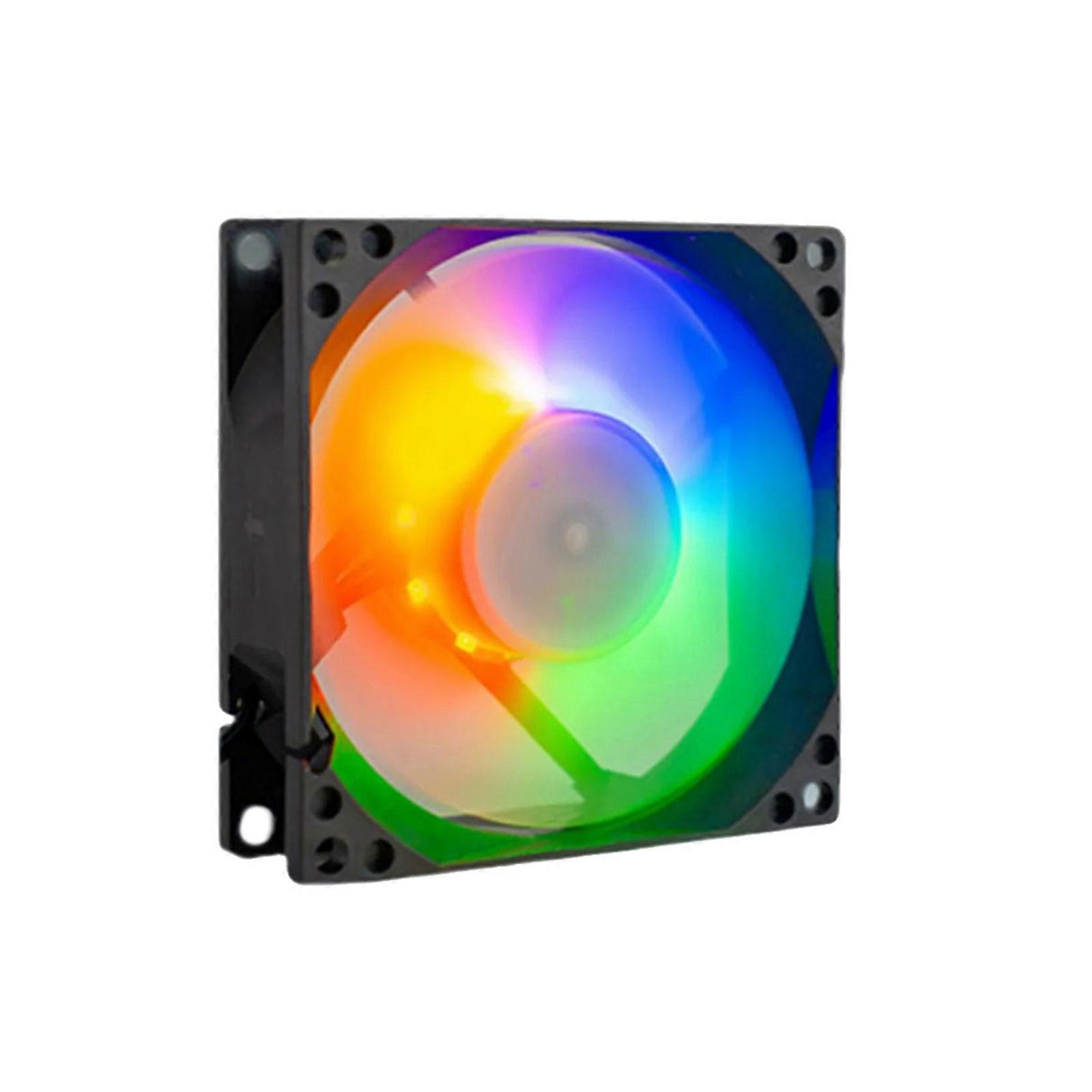 Quiet Computer Fan Quiet PC Fan ARGB 5V 3Pin Cooling Fan For Computer PC Case Fan Radiator Cooling Fan Replacement Multicolor