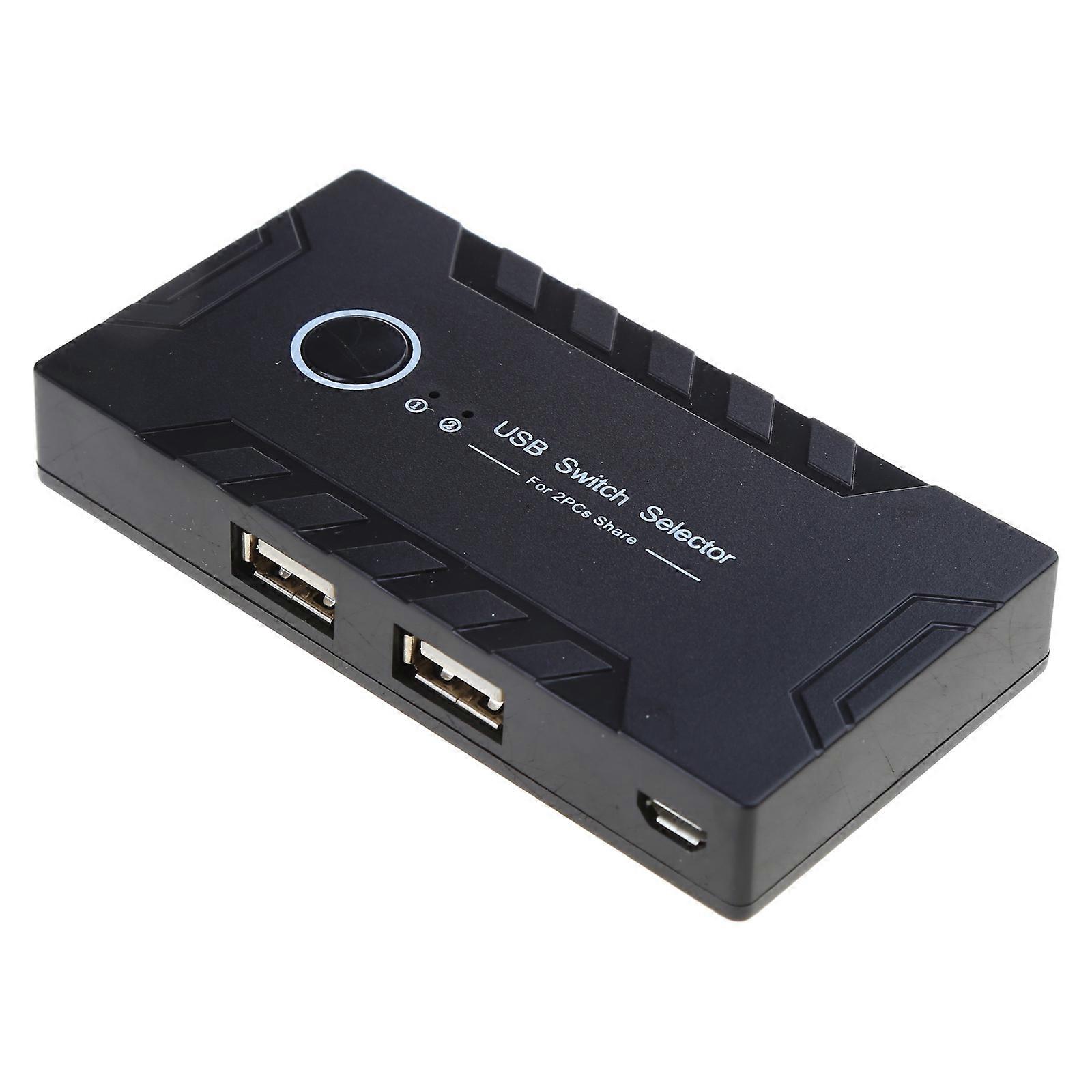 4 Ports USb2.0 Switcher KVM Docking Station Printer Sharing Switch 2 in 4 Out Switch Selector KVM Converter Hub Multicolor