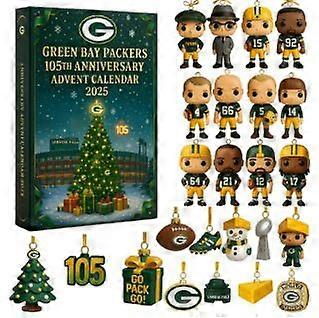 2025 Green Bay Packers Ημερολόγιο Advent Blind Box Χριστουγεννιάτικο Δέντρο Διακόσμηση Ακρυλικό Στολίδι
