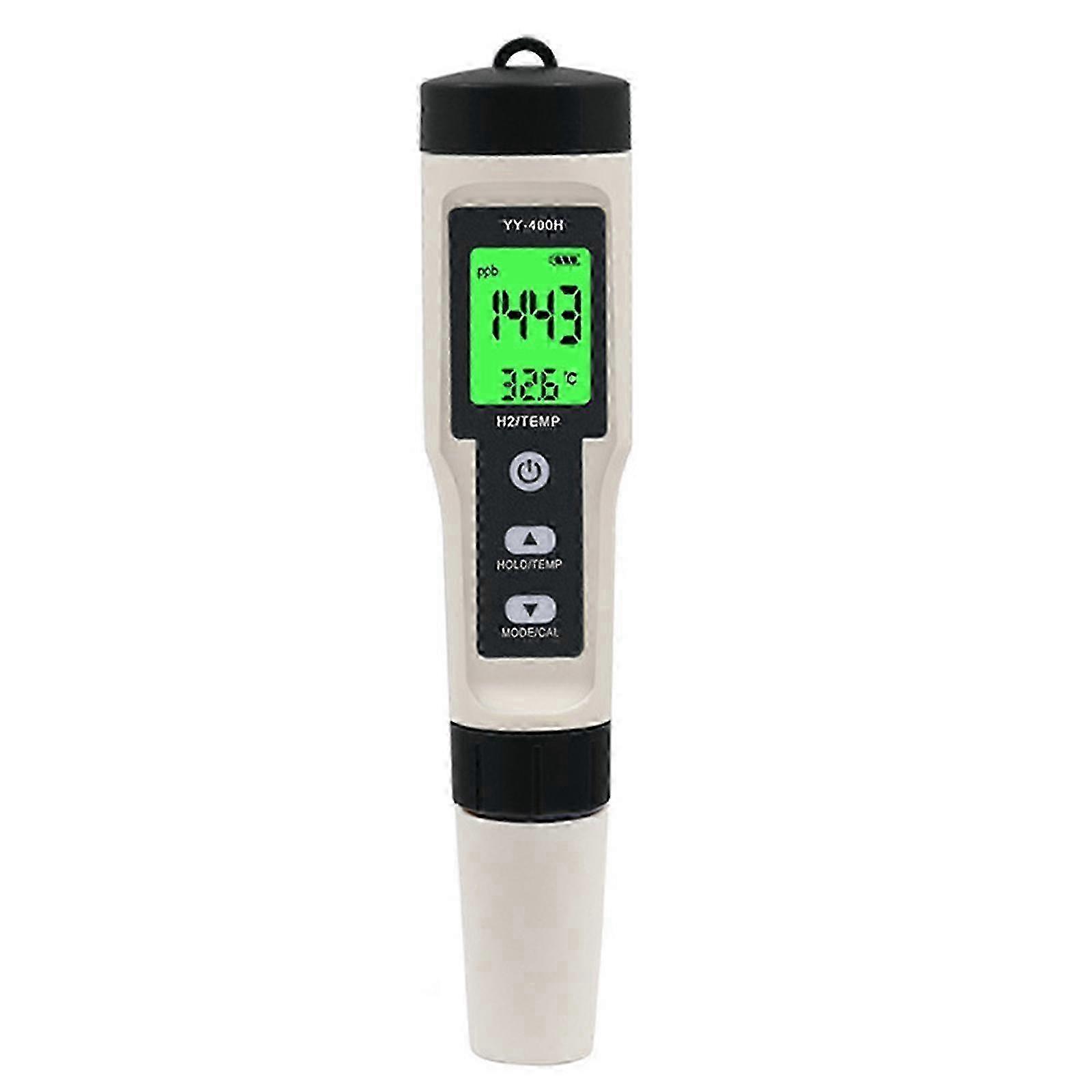 2-in-1 H2/Temperature Meter Data Lock Function Water Quality Monitor for Home