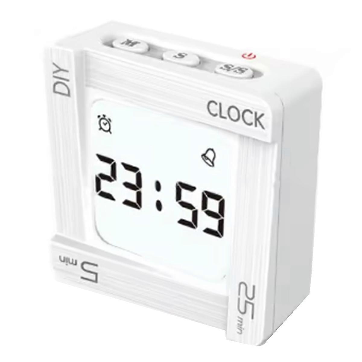 DIY Time Management Pomodoro Timer Square Alarm Clock Flip Countdown Alarm Clock Reminder for Students