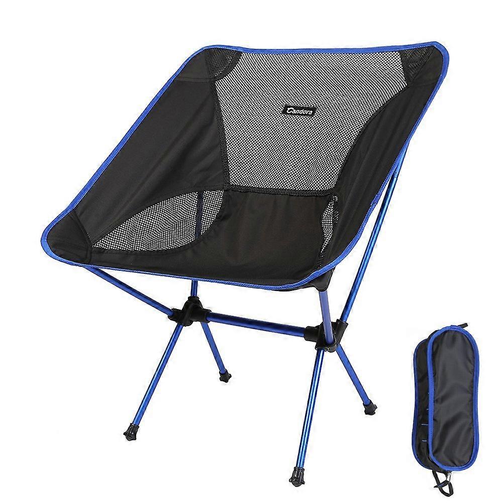 Portable Ultralight Folding Chair With Carry Bag  330 Lbs Capacity, Foldable Seat For Picnic, Camping (Blue)