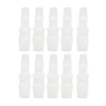 10Pcs Hose Barb Reducer Fitting PP Aquarium Air Pump Adapter for Silicone Tube Connection 7.9-11.1