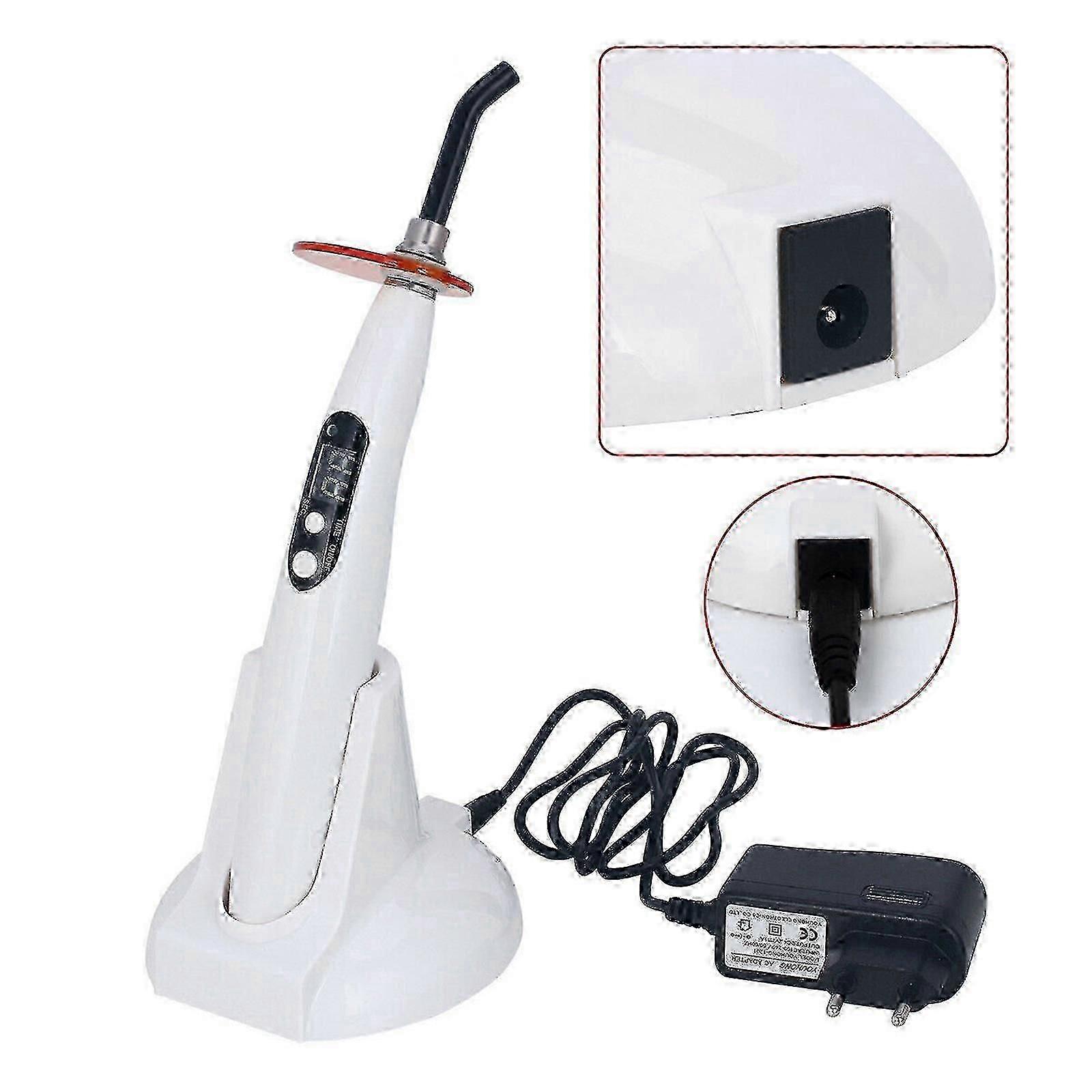 Wireless LED Dental Curing Light 1000mW 1-Second Cure Lamp for Teeth Restoration
