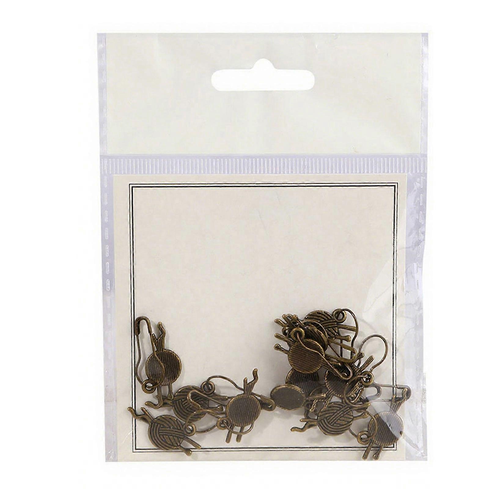 Decorative Alloy Crafting Clips Featuring Numbered Ideal For Precise Yarn Knitting And Crochet Weave Control Multicolor