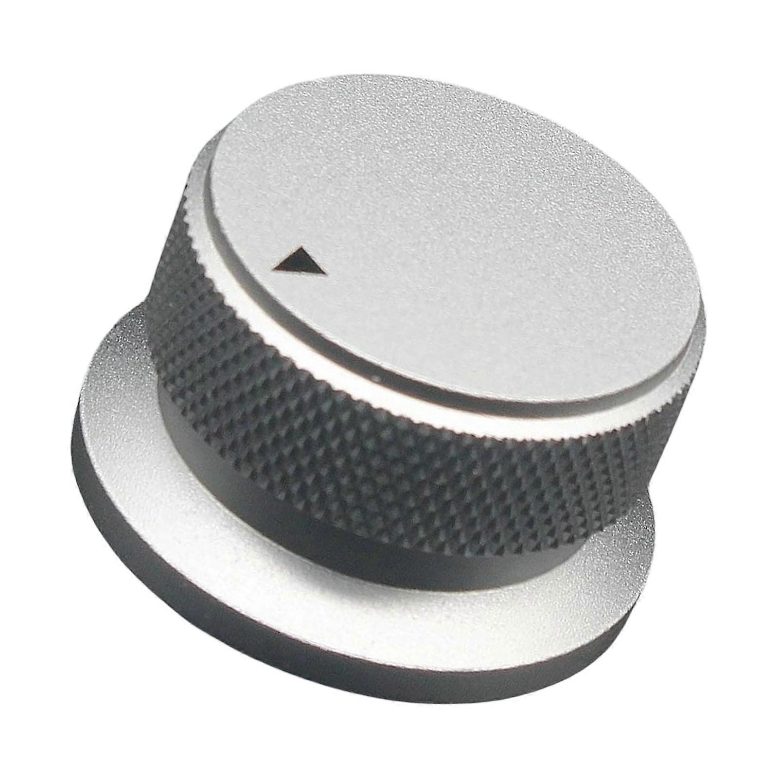 Professional Metal Amplifiers Adjustment Face with Textured Grip Accuracy Sound Potentiometer for Enhances Sound Control  Silver