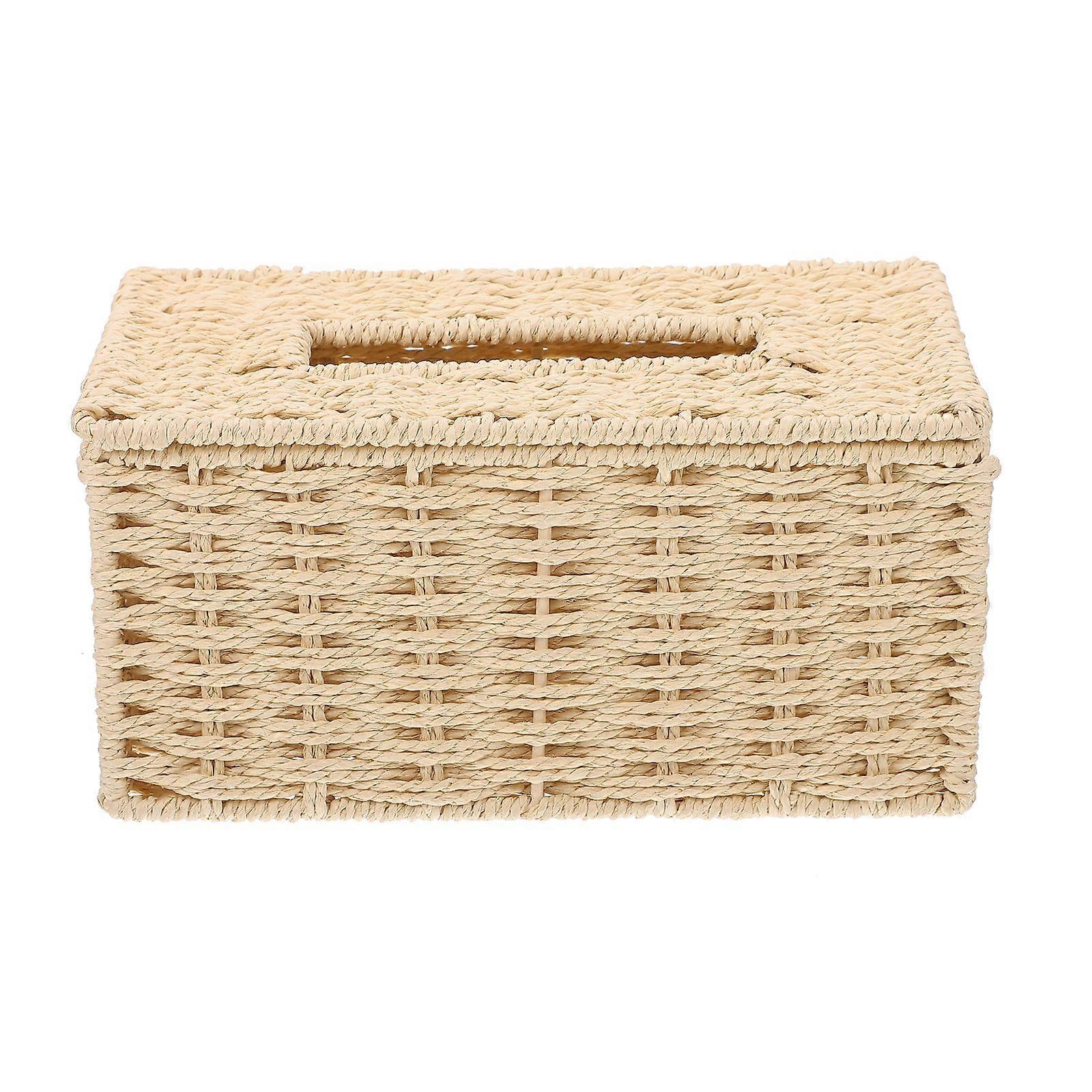 1Pc Multi-functional Kitchen Paper String Napkin Box Paper Rope Woven Paper Box