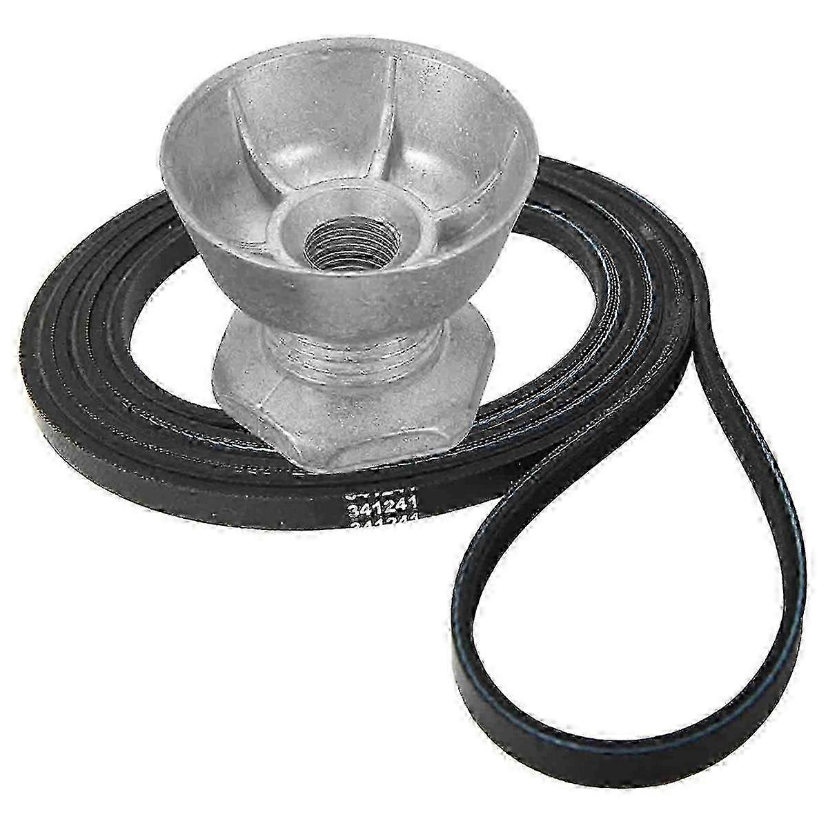 341241 Dryer Belt & 8066184 Motor Pulley for , Dryers-Replace Part Number: PS11744884, W10290525
