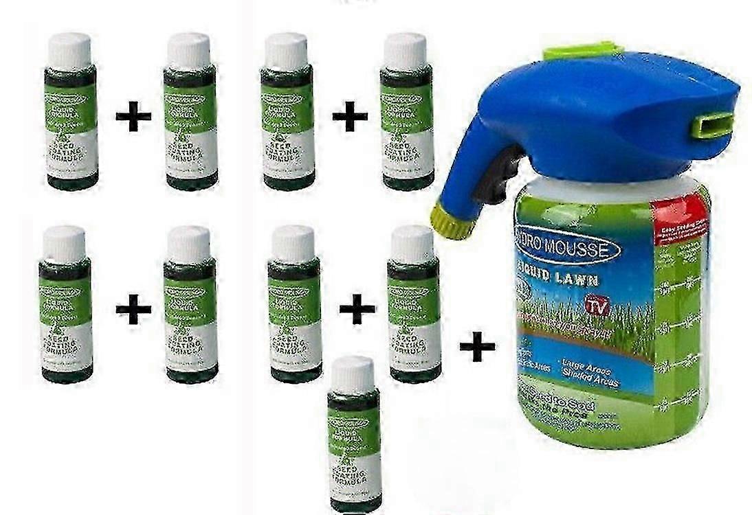 Hydro Mousse Liquid Grass Seed -nurmikon ruiskutustyökalu kasvua edistävällä koostumuksella helpottaa nurmikon ja pihan hoitoa