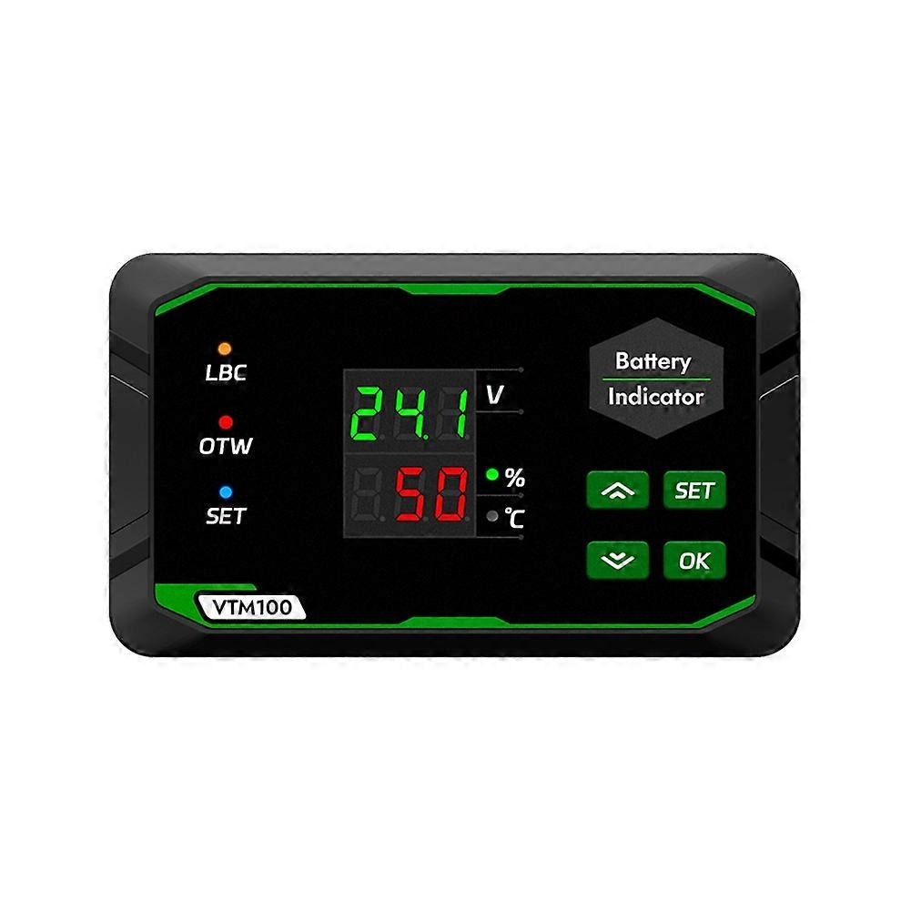 DC7-100V Battery Indicator Battery Voltage Capacity Tester Battery Monitor Coulometer for Ternary Lithium/Lead-Acid