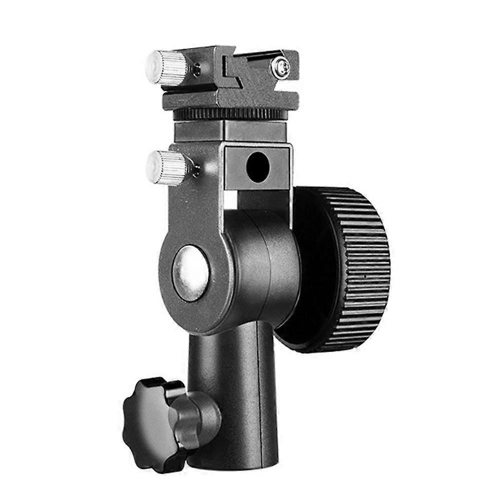D-Type Flash Adapter Hot Shoe Trigger Umbrella Holder Swivel Light Stand Bracket for Photography Lighting