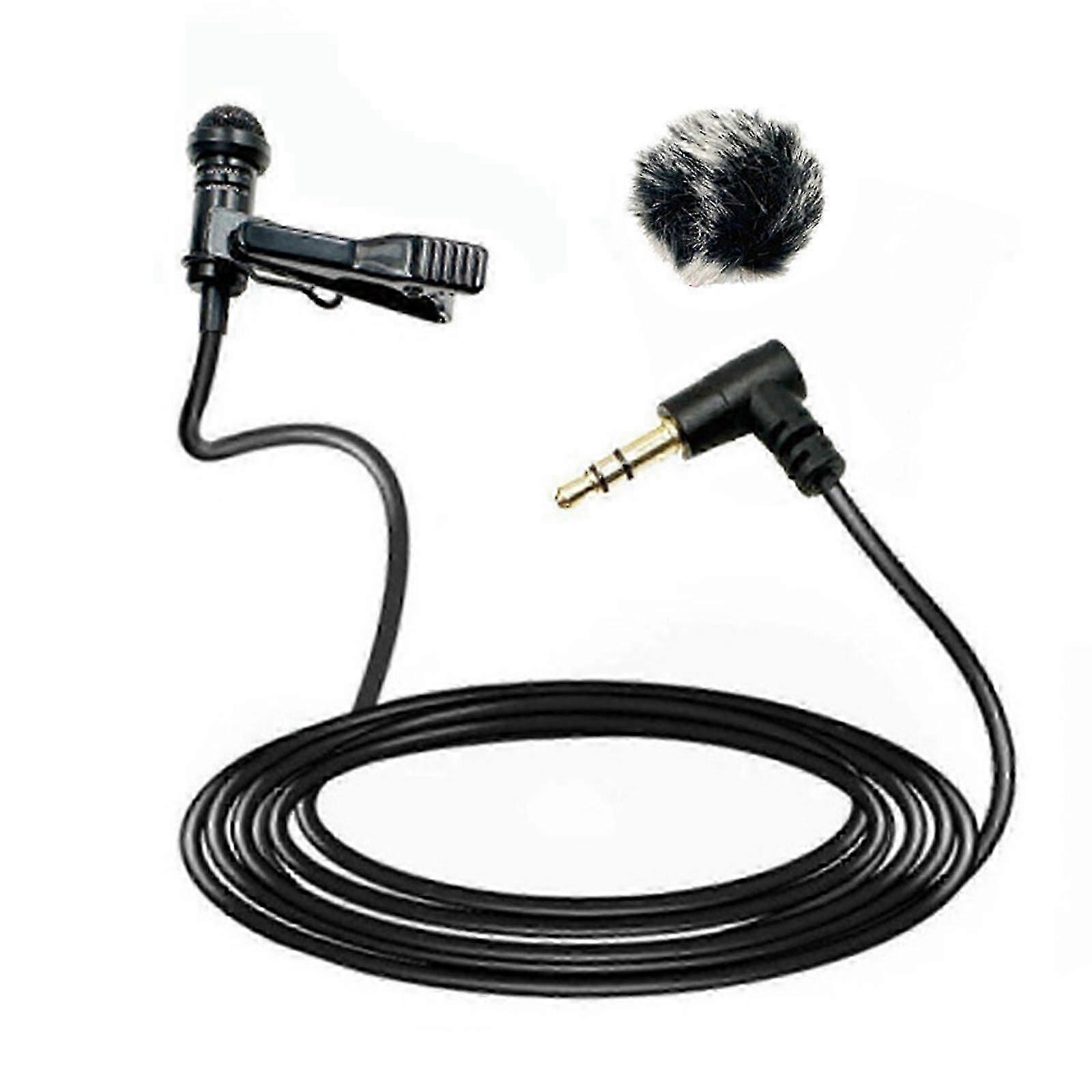 Small Wireless Lapel Microphone With High Sensitivity For Video Production And Live Streaming, Multiple Cable Length