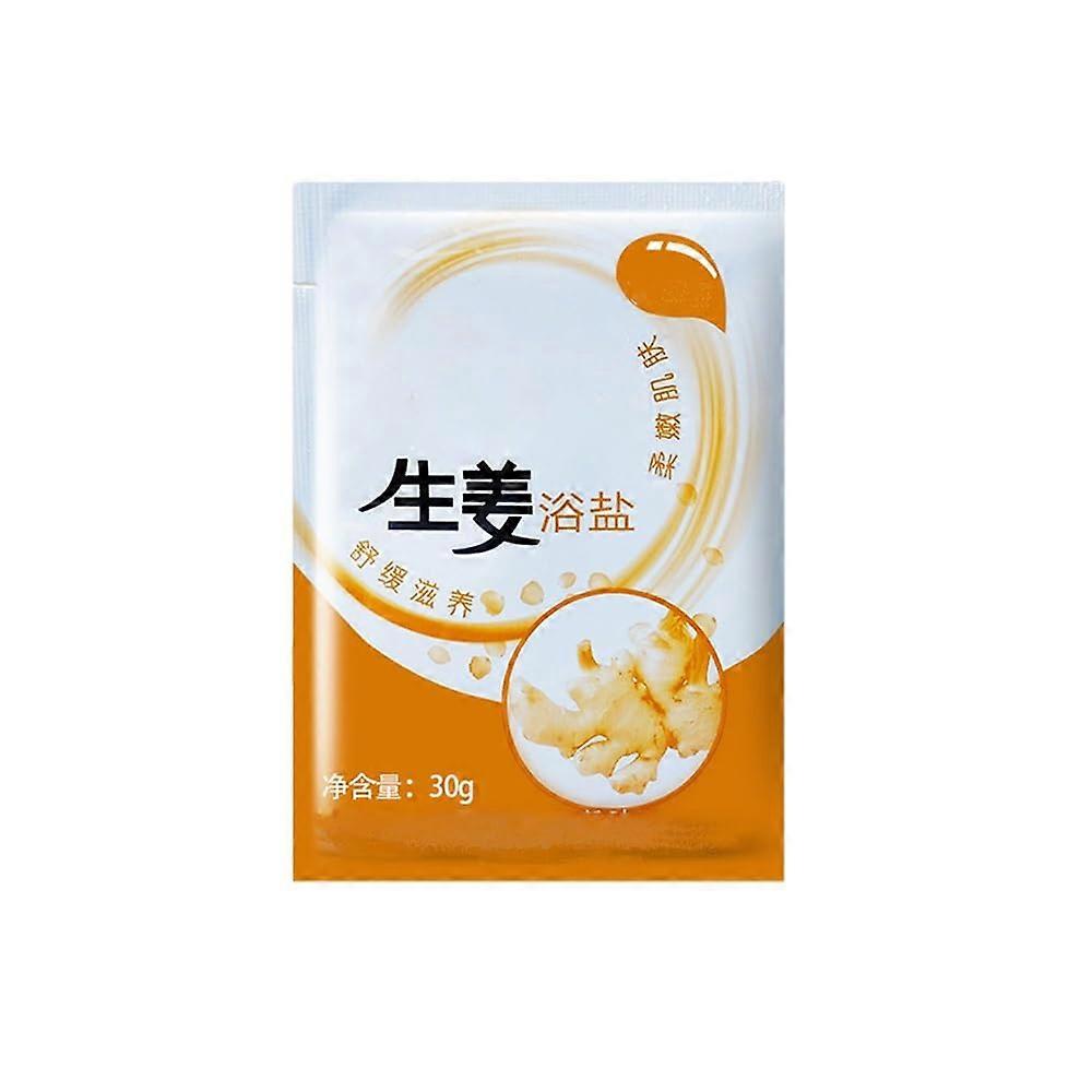 Ginger Bath Salt Scrub with Keratin, Organic Deep Cleansing and Moisturizing Soak for Women, 1 Count