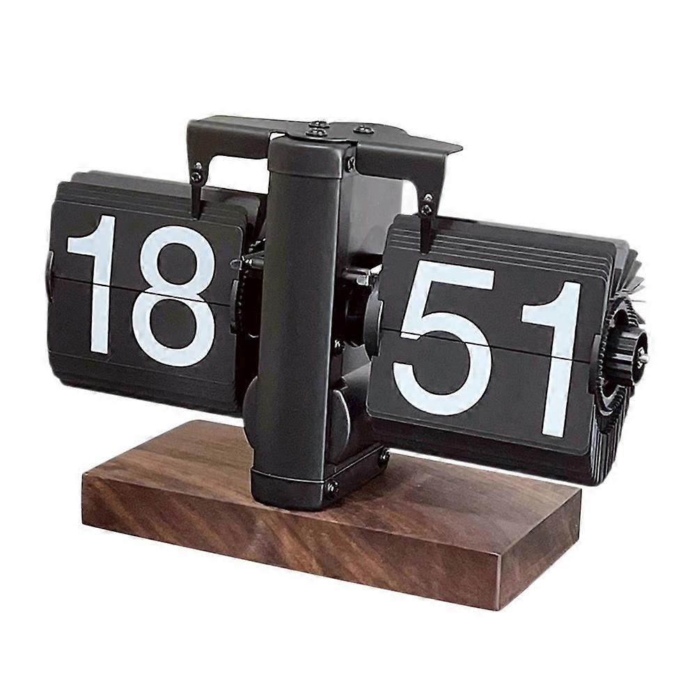 Flip Desk Clock Multifunctional Decor Vintage Creative Table Clock