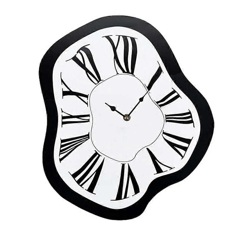 Dali'S Twisted Clock, INS Style Wall Clock, Silent Wall Clock, Simple Clock for Decorating Living Room