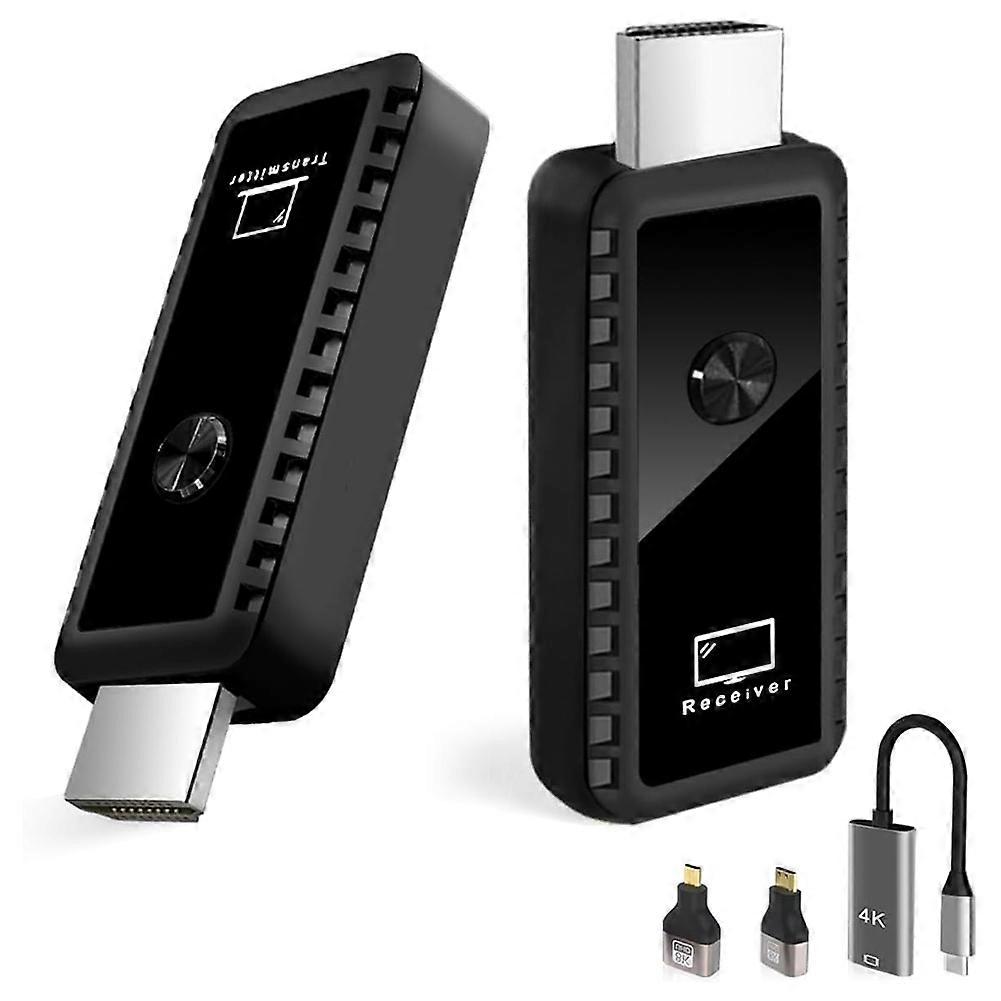 Wireless HDMI-Compatible Transmitter and Receiver 100ft/30m, 4K Decode 1080P Output 2.4G/5G Plug&Play