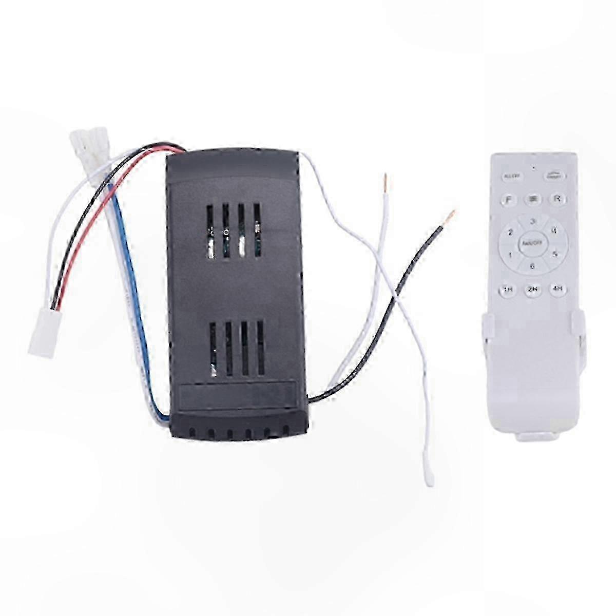 Ceiling Fan Remote Control Kit with 6-Speed and Timer Function, Universal Replacement for DC Fans p