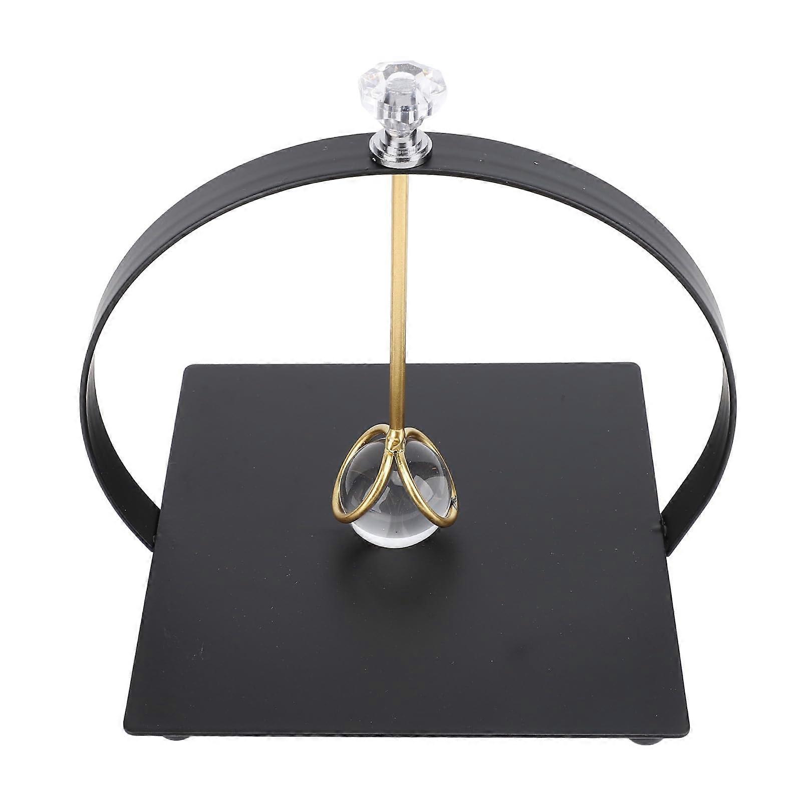Black Iron Napkin Holder with Arc Handle and Weighted Base for Kitchen Tabletop or Restaurant Use