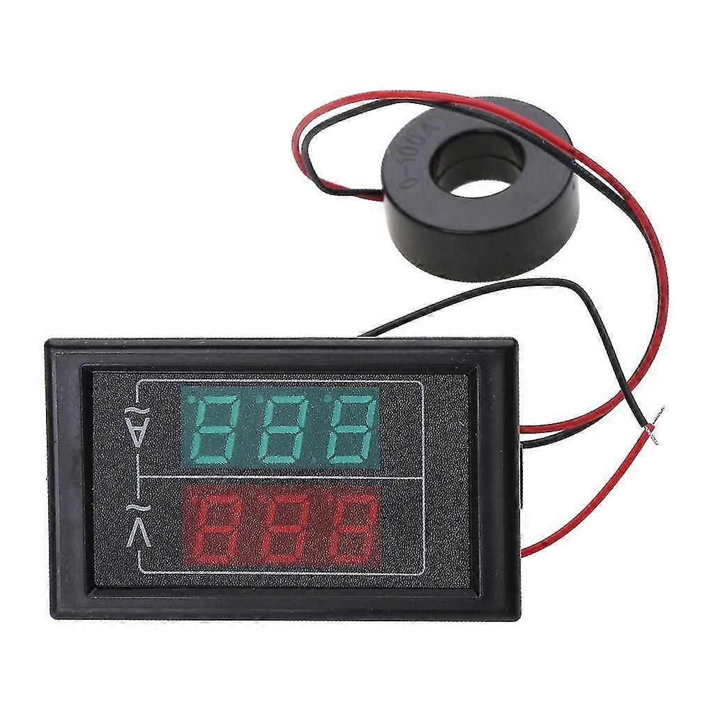 DC Voltage Current Meter Digital Dual Display Ammeter Voltmeter Panel