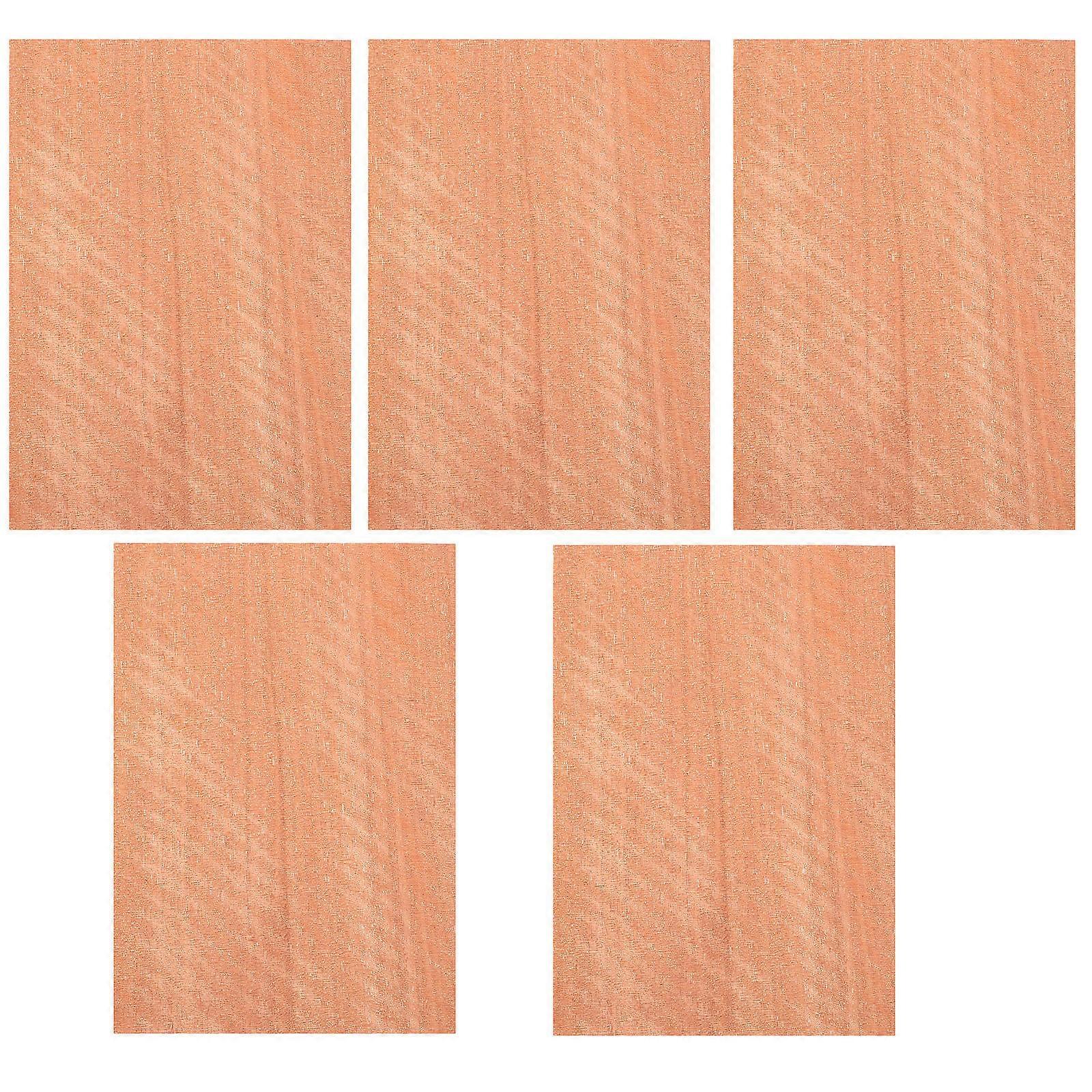 Natural Wood Grain Texture 5 Sheets DIY Removable Wooden Texture Adorn For Craftsmen Designers Hobbyists Rectangular Shape