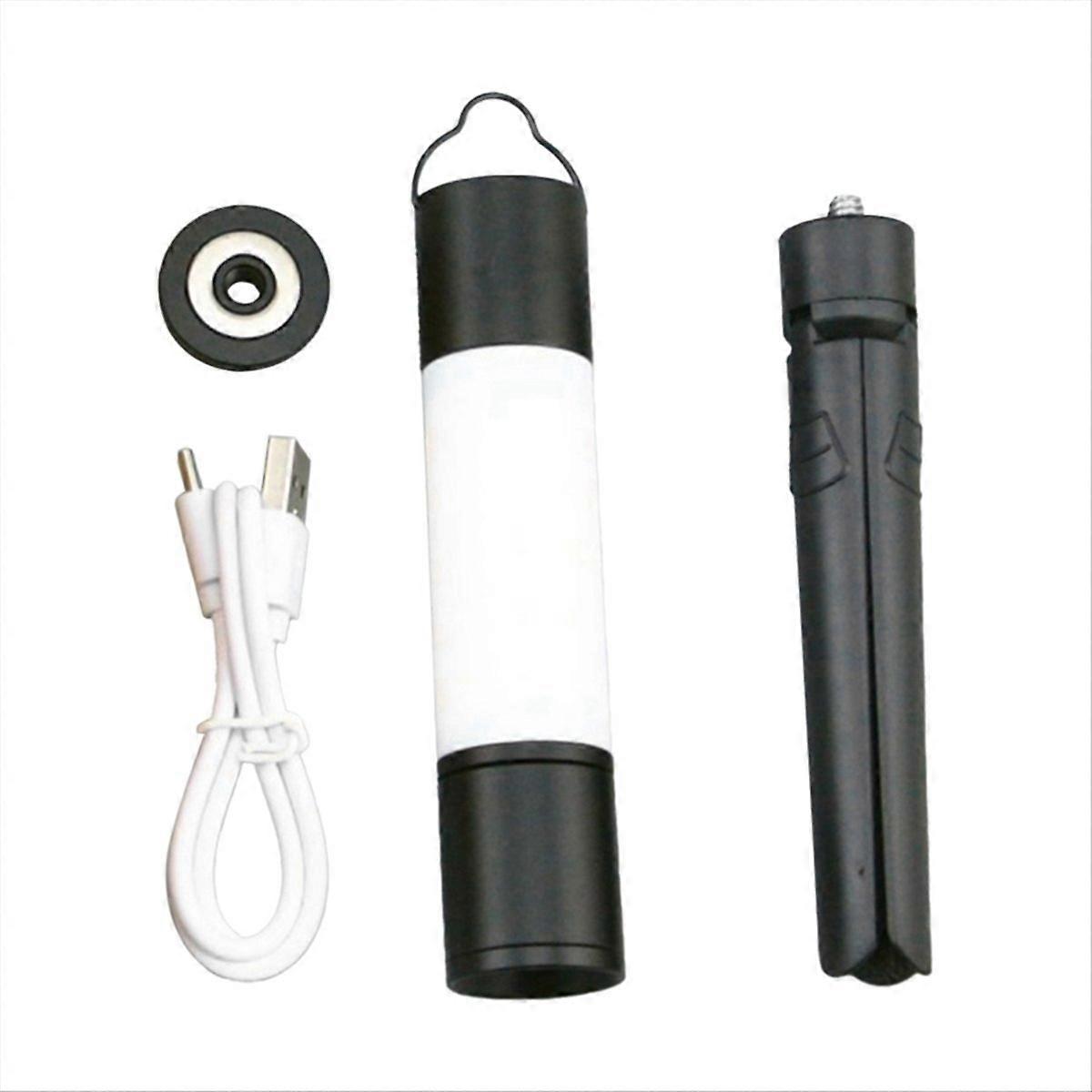 Outdoor Camping LED Telescopic Flashlight with Tripod Nuts,A