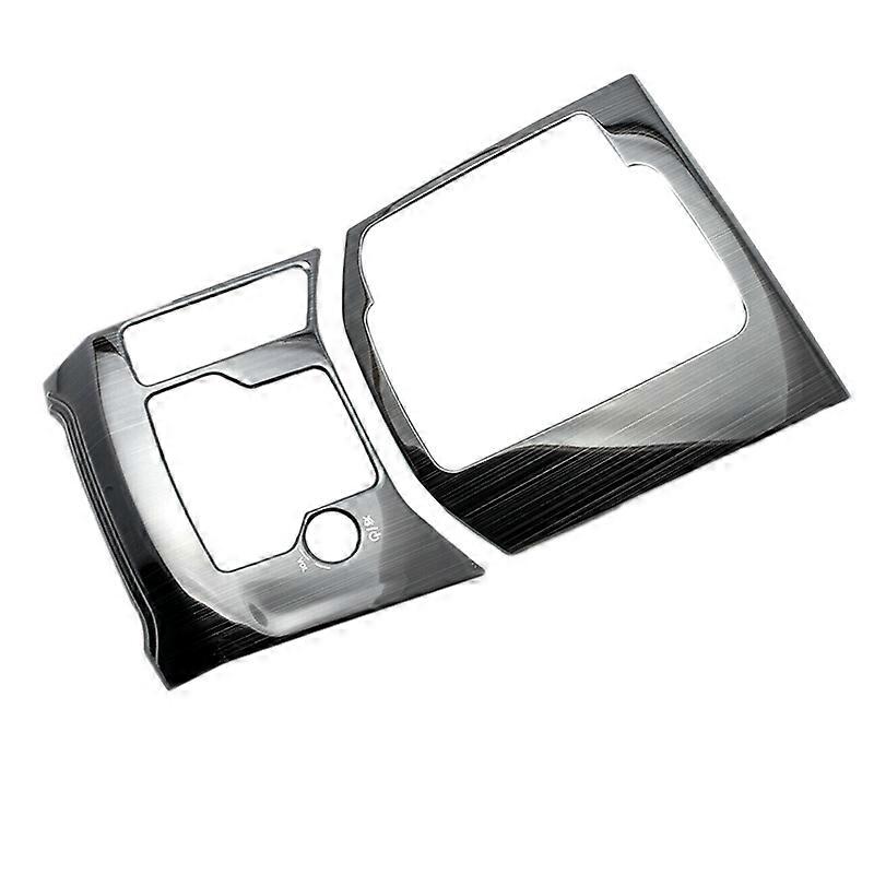 for CX-5 CX5 2017-2020 Gear Shift Console Panel Frame Cover Trim Titanium Black
