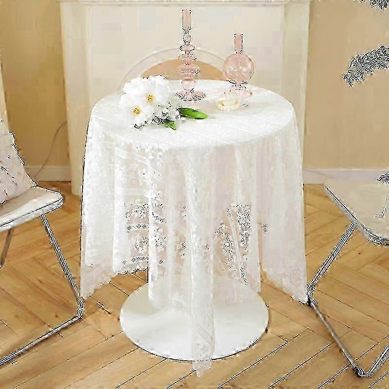 White Lace Table Cloth Premium Nordic Table Cloth Round Table Cover Tea Table