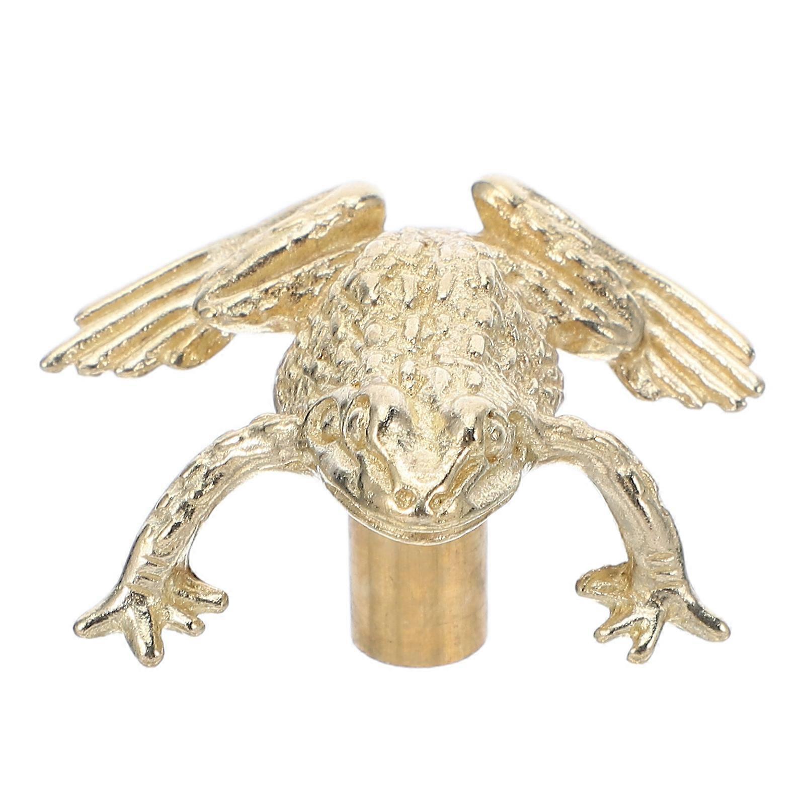 Golden Brass Cabinet Handles for Kitchen Drawers with Unique Toad Shape