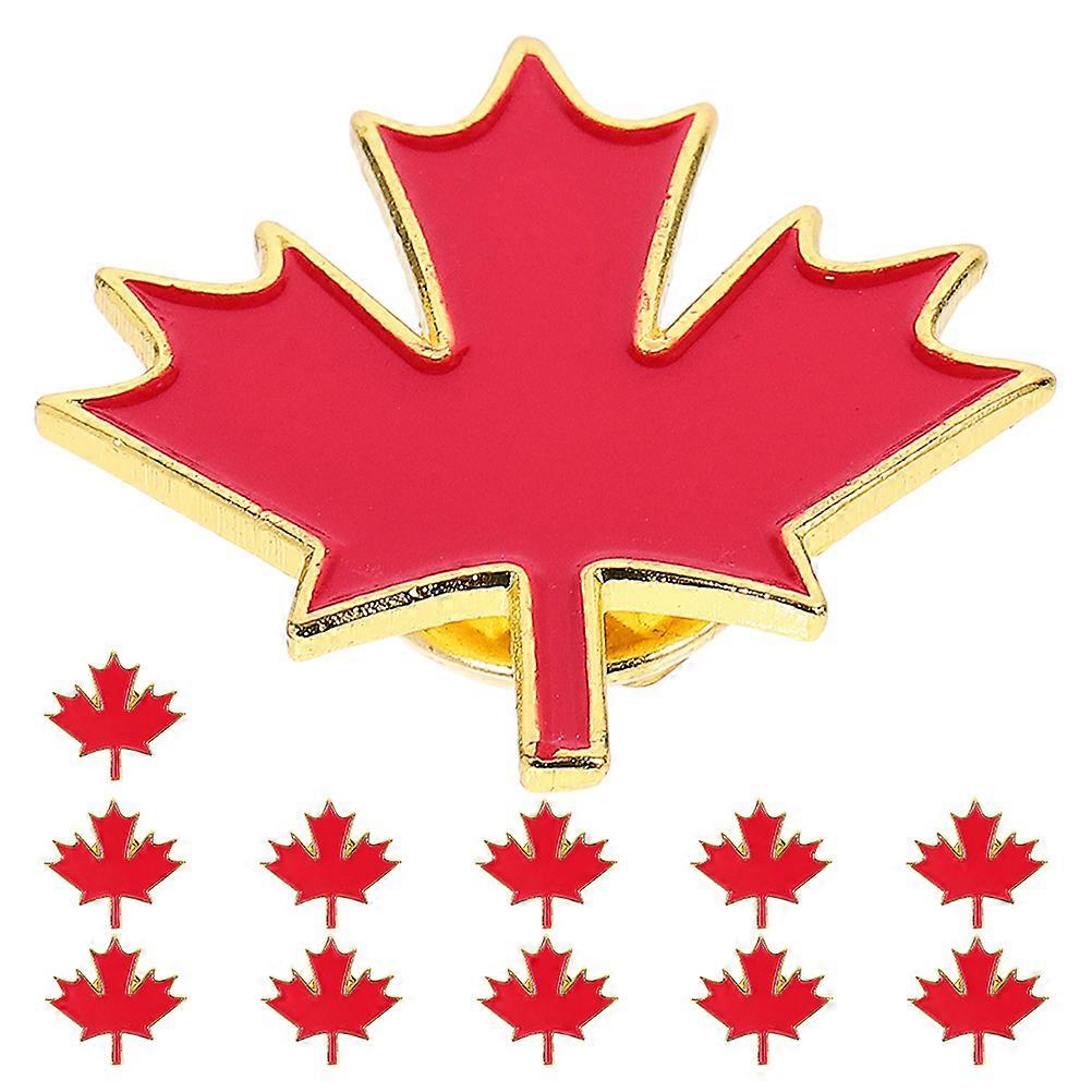 Leaf Lapel Pin for Men 12Pcs Durable Metal Enamel Brooch Set