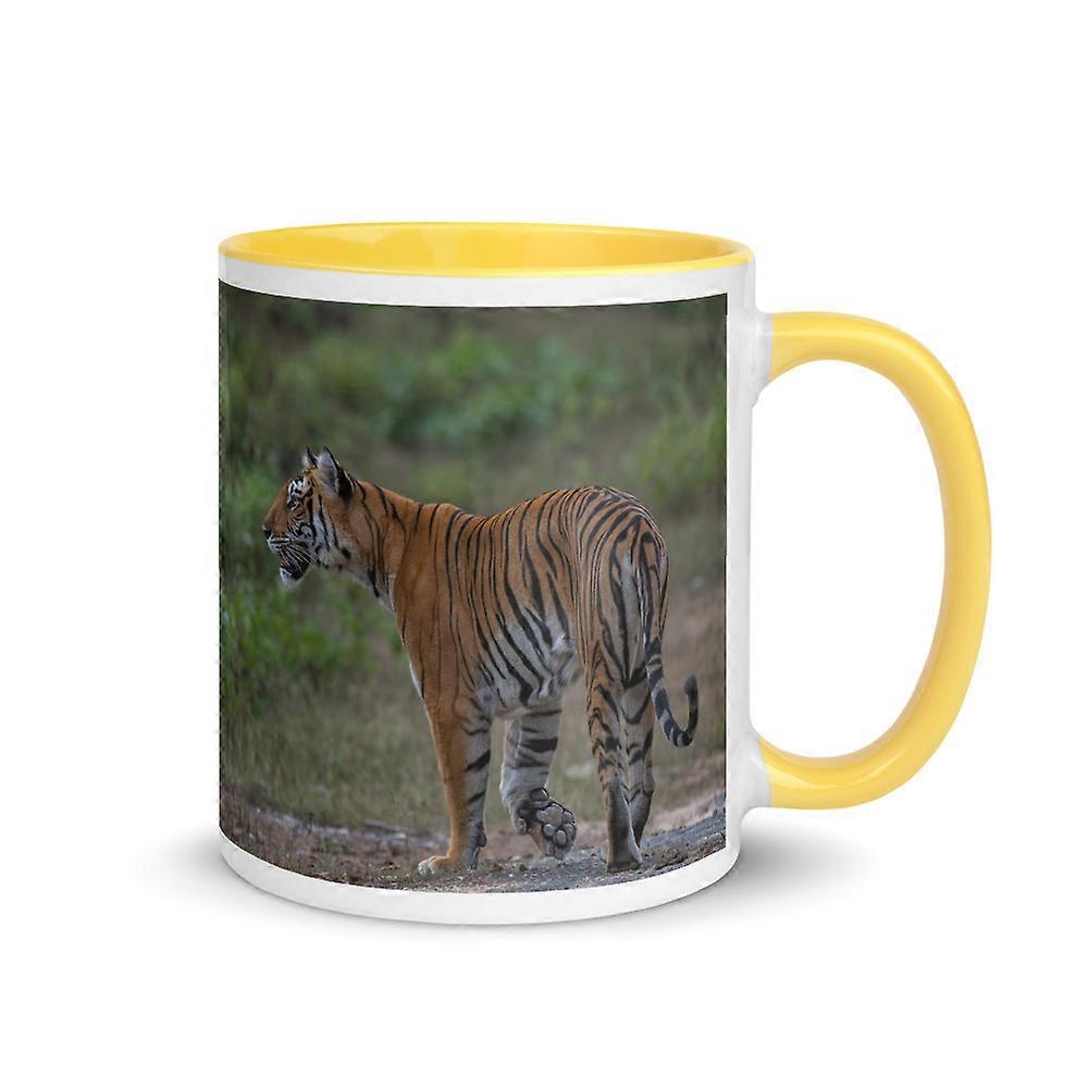 Tiger ! Mug with Color Inside (Yellow)