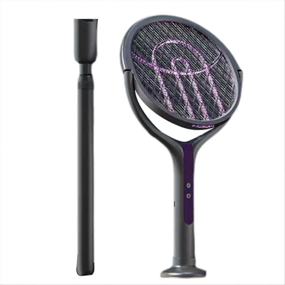 Scalable Electric Mosquito Racket Mosquito Lamp USB Rechargeable Adjustable 5-Layer Protection Grid