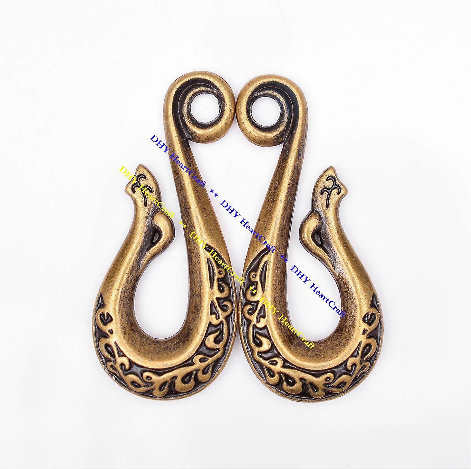 Antique Brass U Hook Car Loop Pocket Clip Keyring Belt Key Buckle Keychain