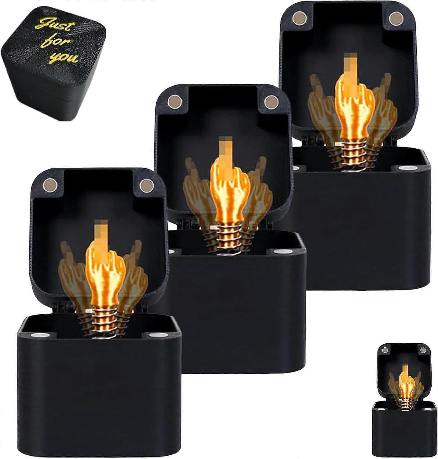 Stocking Stuffer Annoying Gift Box with 3D Printed Screws & Pop Up Finger Surprise,Perfect for s,Office & White Elephant Gifts