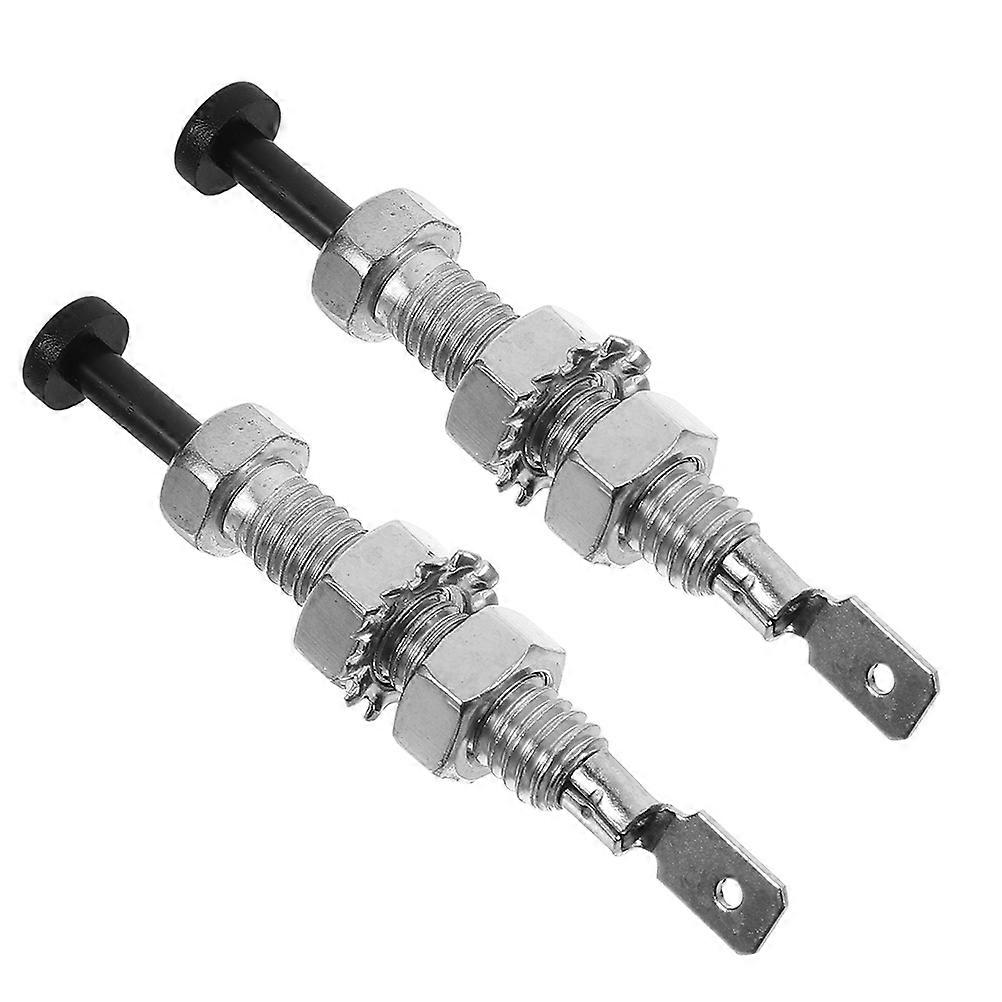 2Pcs Universal Car Door Light Switch with Adjustable Hood Alarm Feature