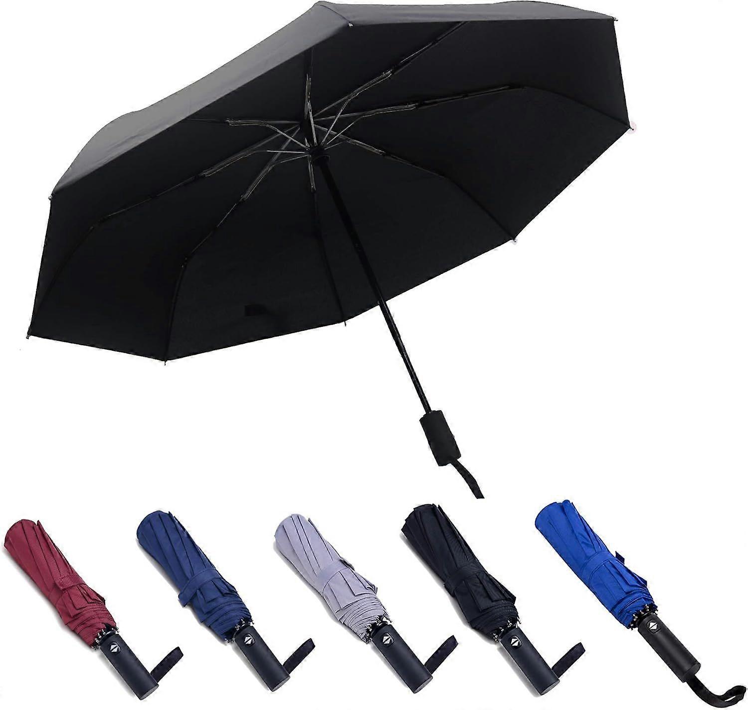 Travel Essentials Compact Small Umbrella Windproof Automatic, Mini, Collapsible,