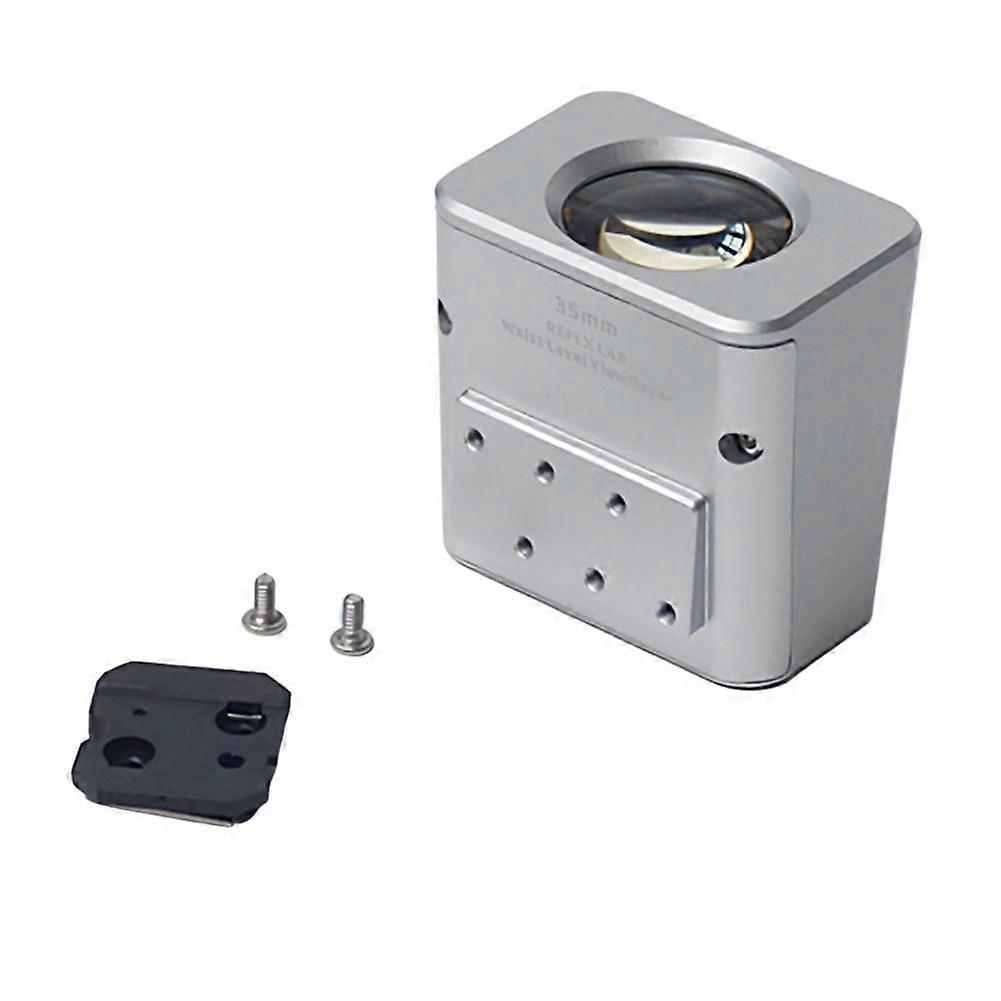 Optical Waist Flat Viewfinder Light-Meter Photometer Single Reverse for Reflx Lab Rangefinder Camera Light Meter Silver