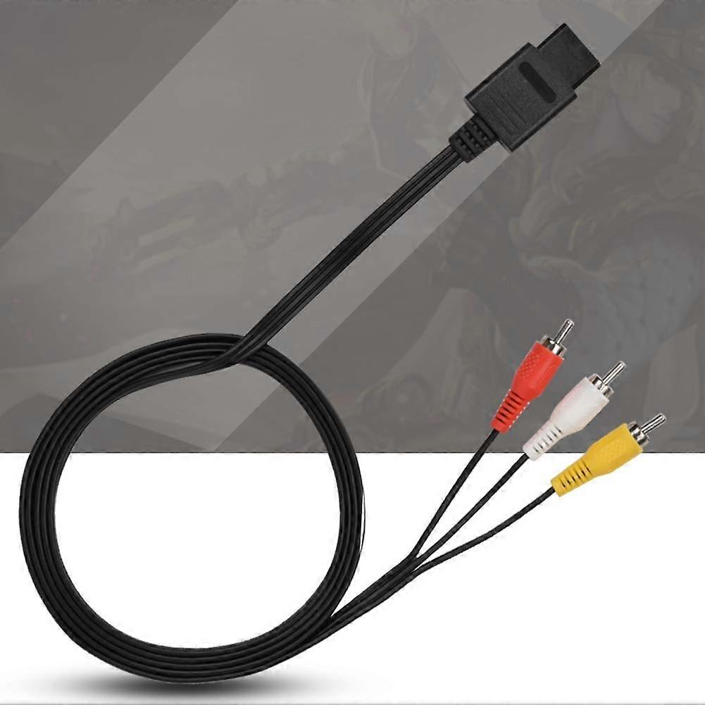 AV Composite Cable for Game Console with Clear Signal Transmission and Durable Flexible Jacket
