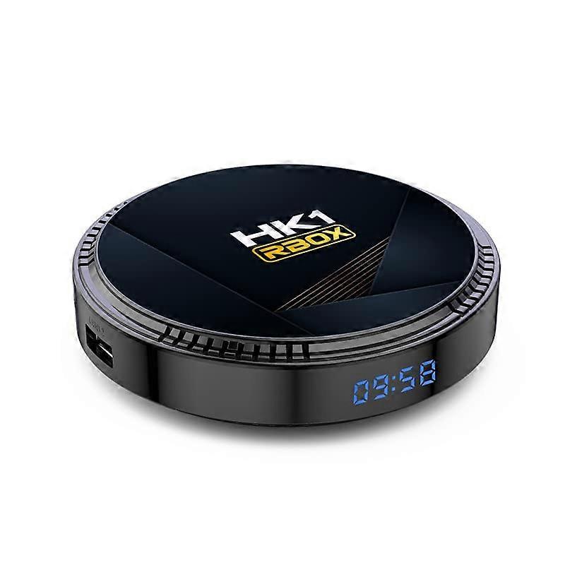 Android 12.0 TV Box Hk1 Rbox H8 4GB RAM 128GB ROM H618 Quad Core MaliG31 MP2 H.265 Decoding 2.4G/5G WiFi Smart TV Box
