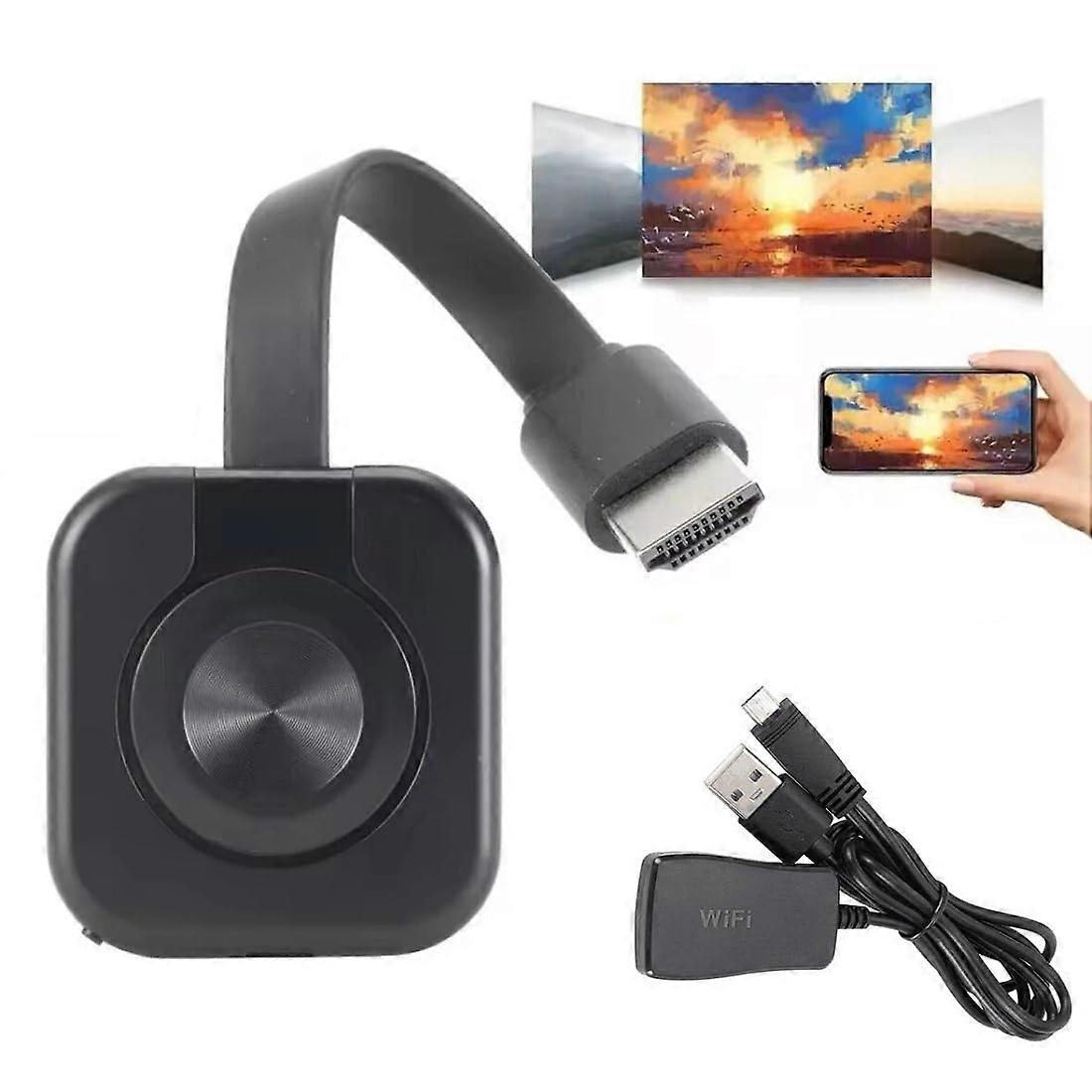 HDMI Wireless Display Adapter 4K 1080P WiFi Screen Mirroring From Phone to TV Chromecast Style Plug and Play Receiver