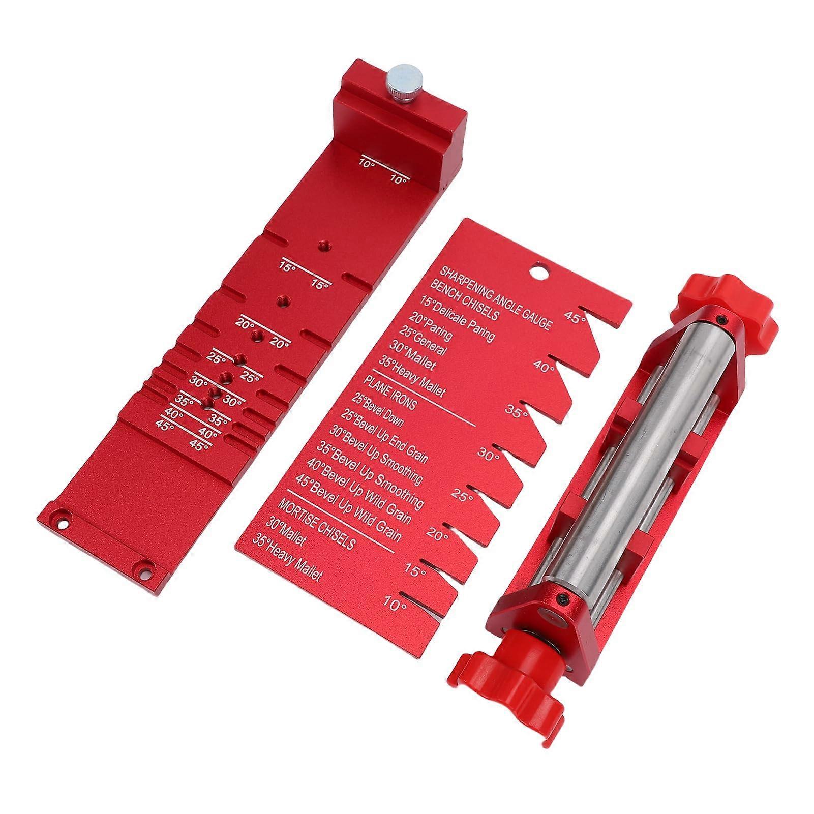 Chisel Sharpening Jig with Precision Angle Guide, Adjustable Honing Tool for Woodworking