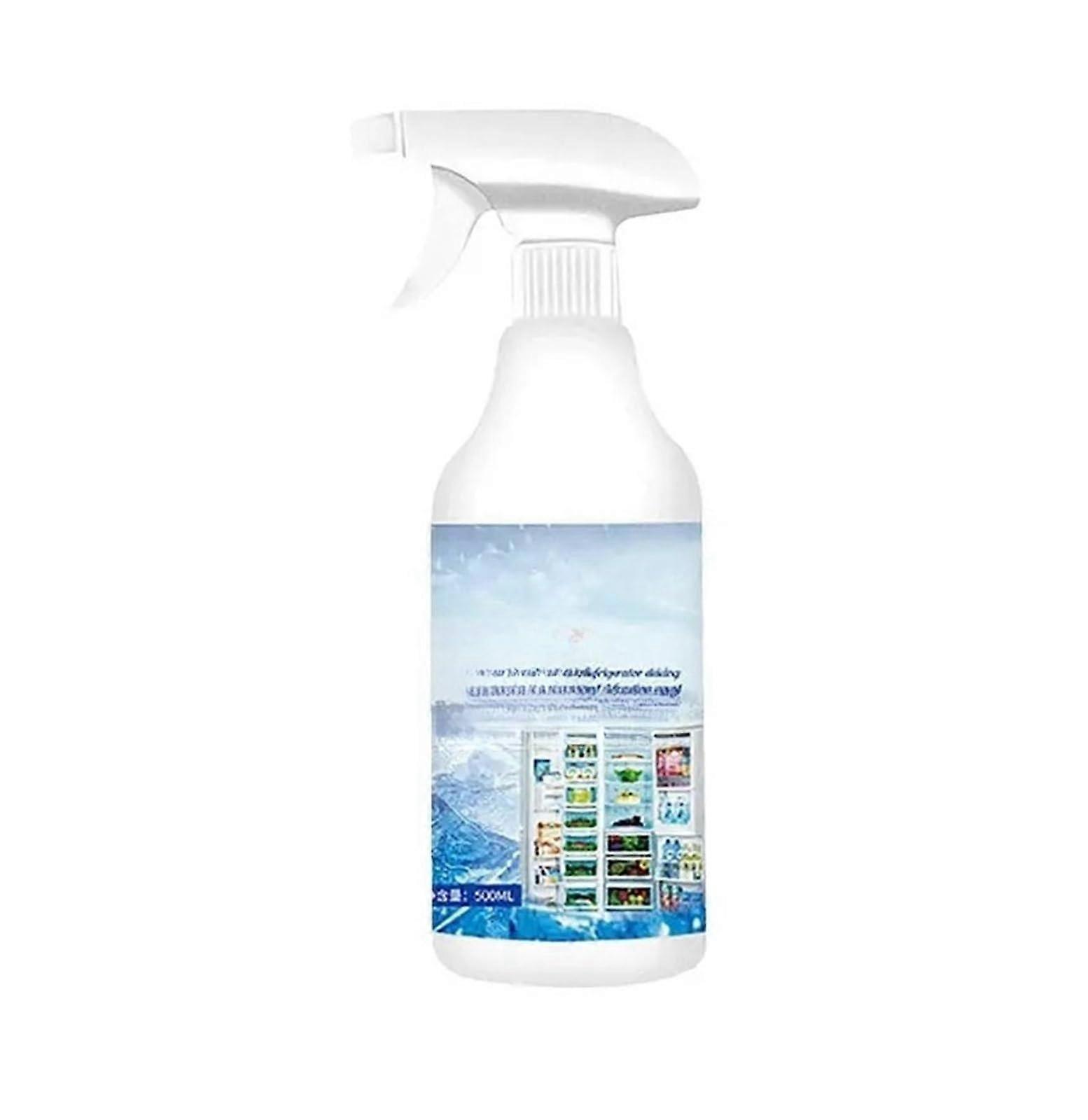 500ml Refrigerator Deicer Spray for Rapid Ice Removal and Odor Neutralizing Fridge Cleaner