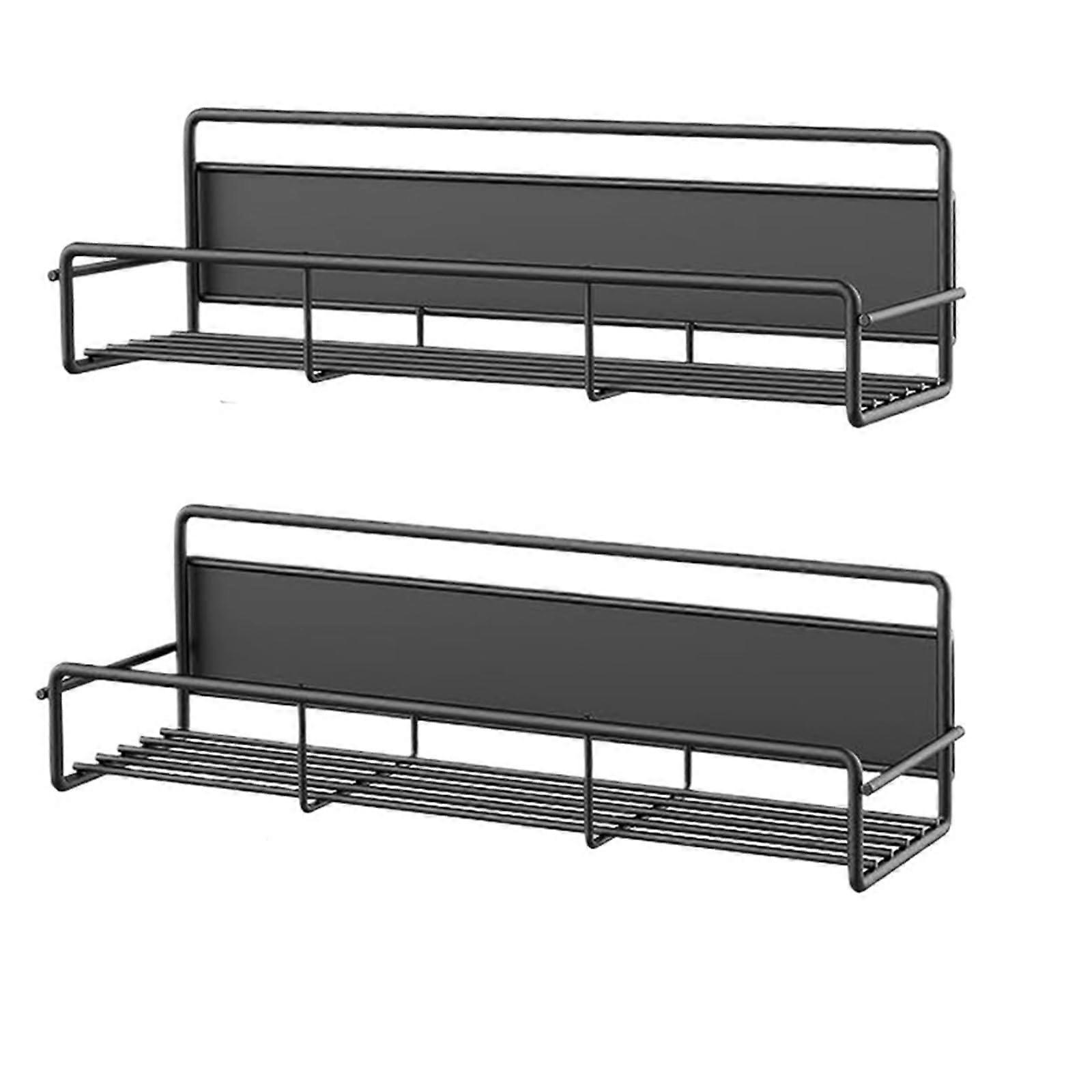 Magnetic Spice Rack for Refrigerator Rustproof SpaceSaving Shelf for Kitchen Cabinet