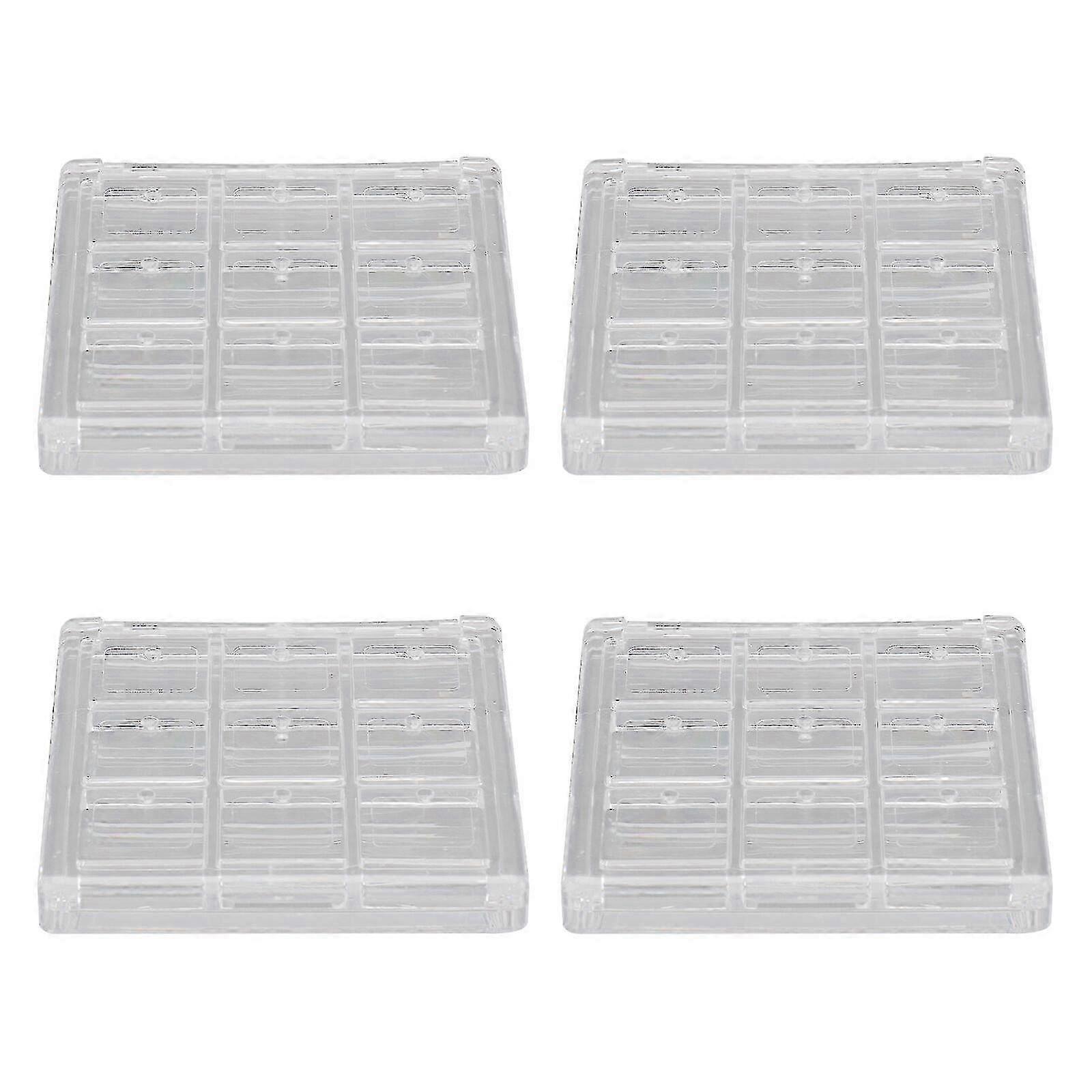 4pcs Eyeshadow Sub Package Boxes Compartment Eyeshadow Organizer Containers-c