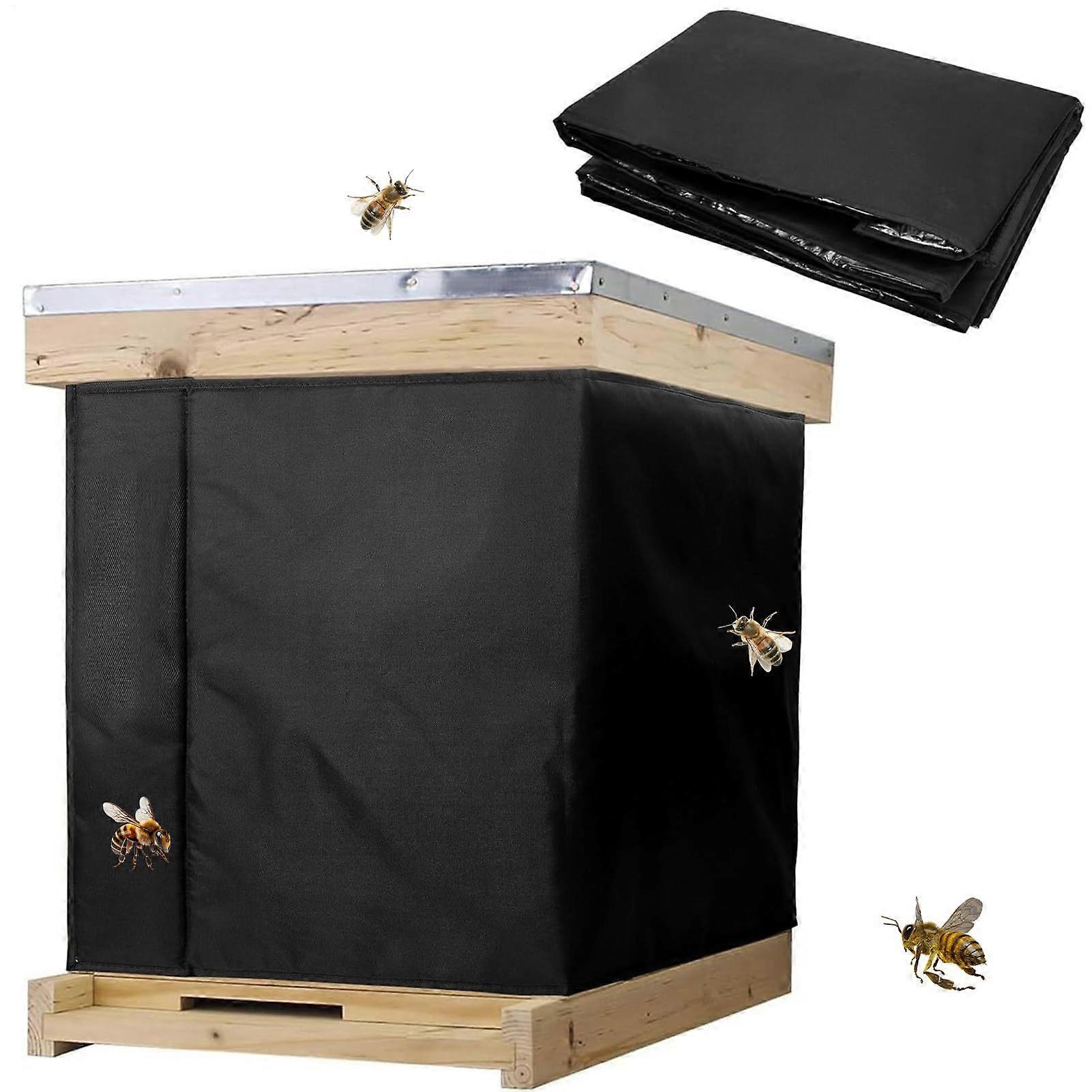 Bee Hive Winter Wrap with Breathable Windproof Cover, Adjustable Thermal Protection for Beekeeping