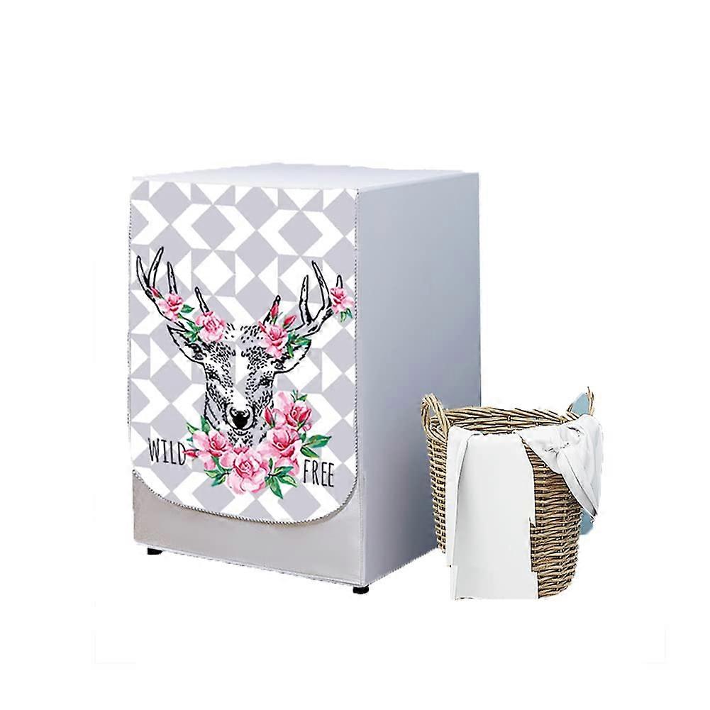 Waterproof Front Load Washing Machine Cover Dustproof Zipper Design Protector