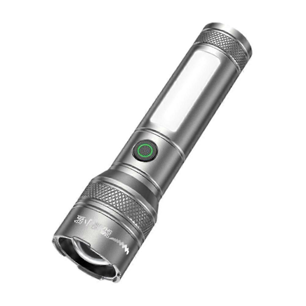 Powerful LED Flashlight Portable Torch USB ReChargeable Outdoor Tactical 26-27s