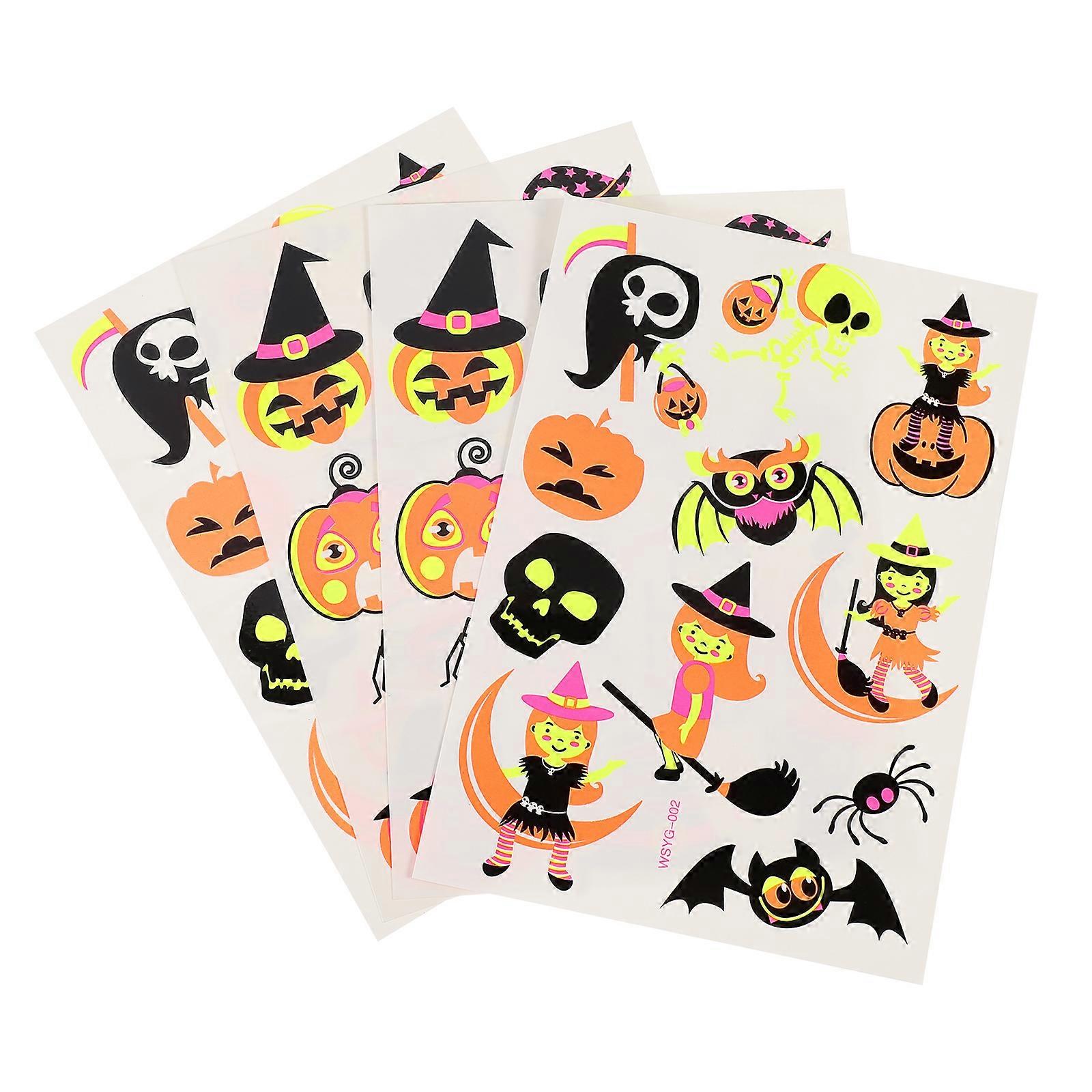 Decorative Sticker Grimace Pumpkin Stickers for Decor 20 Sheets