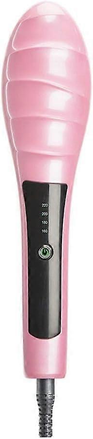 Hair Straightening Brush with Ceramic Ionic Technology, Fast PTC Heating, Dual Voltage Comb